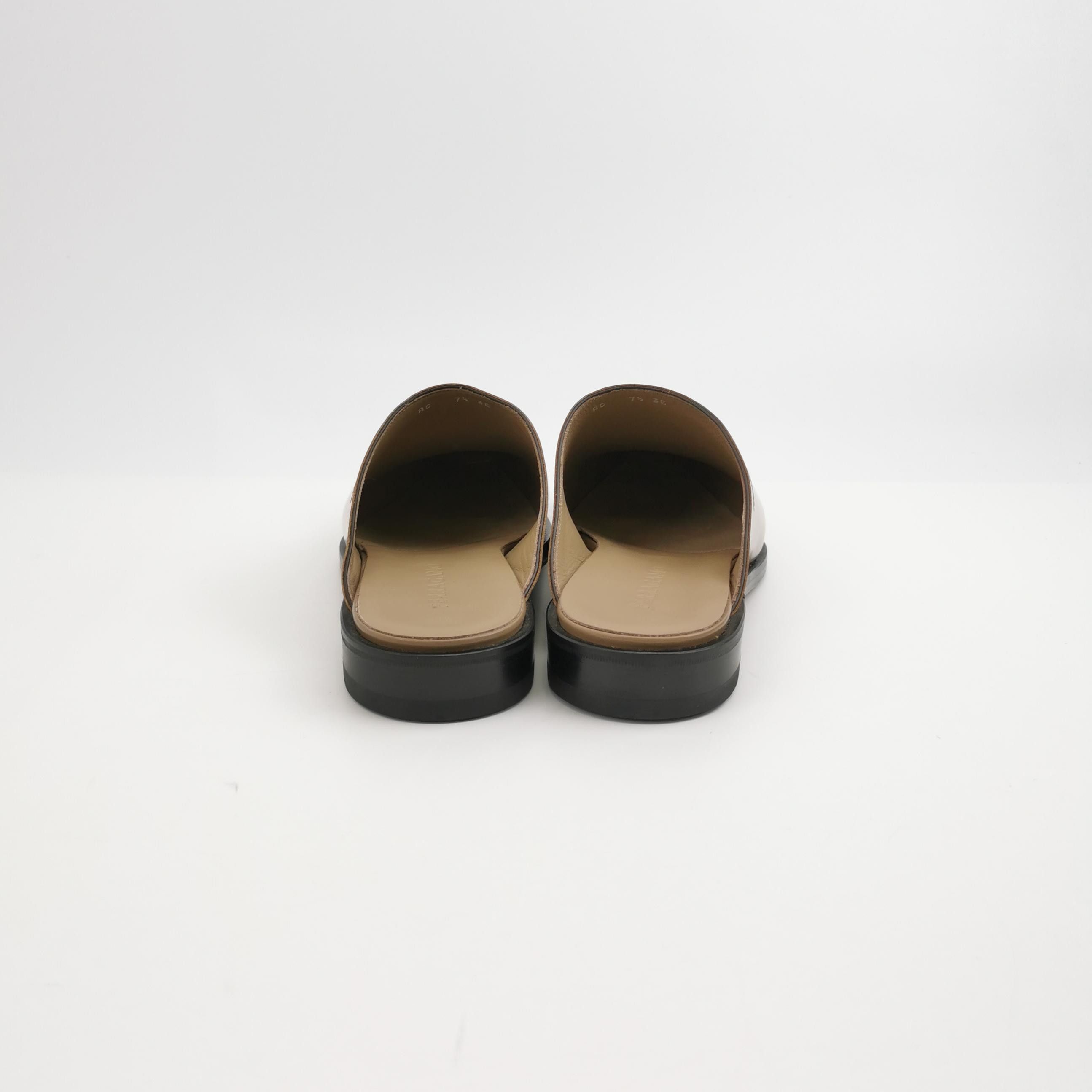 Salvatore Ferragamo Salvatore Ferragamo Leather Logo Mules US 8.5 Size US 8 / EU 41 - 5 Thumbnail
