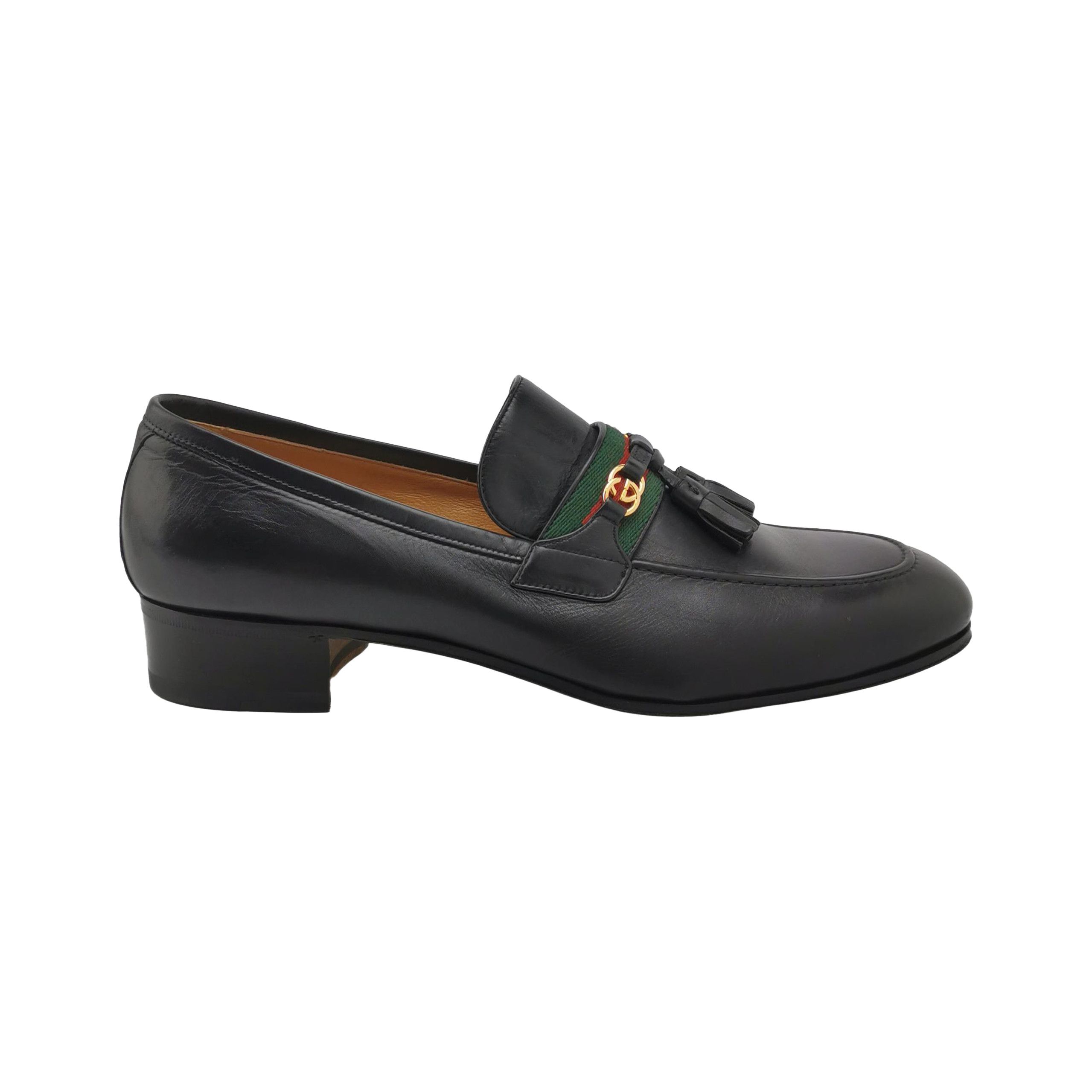 Gucci Gucci Web Stripe Tassel Loafers 44 Size US 11 / EU 44 - 2 Thumbnail