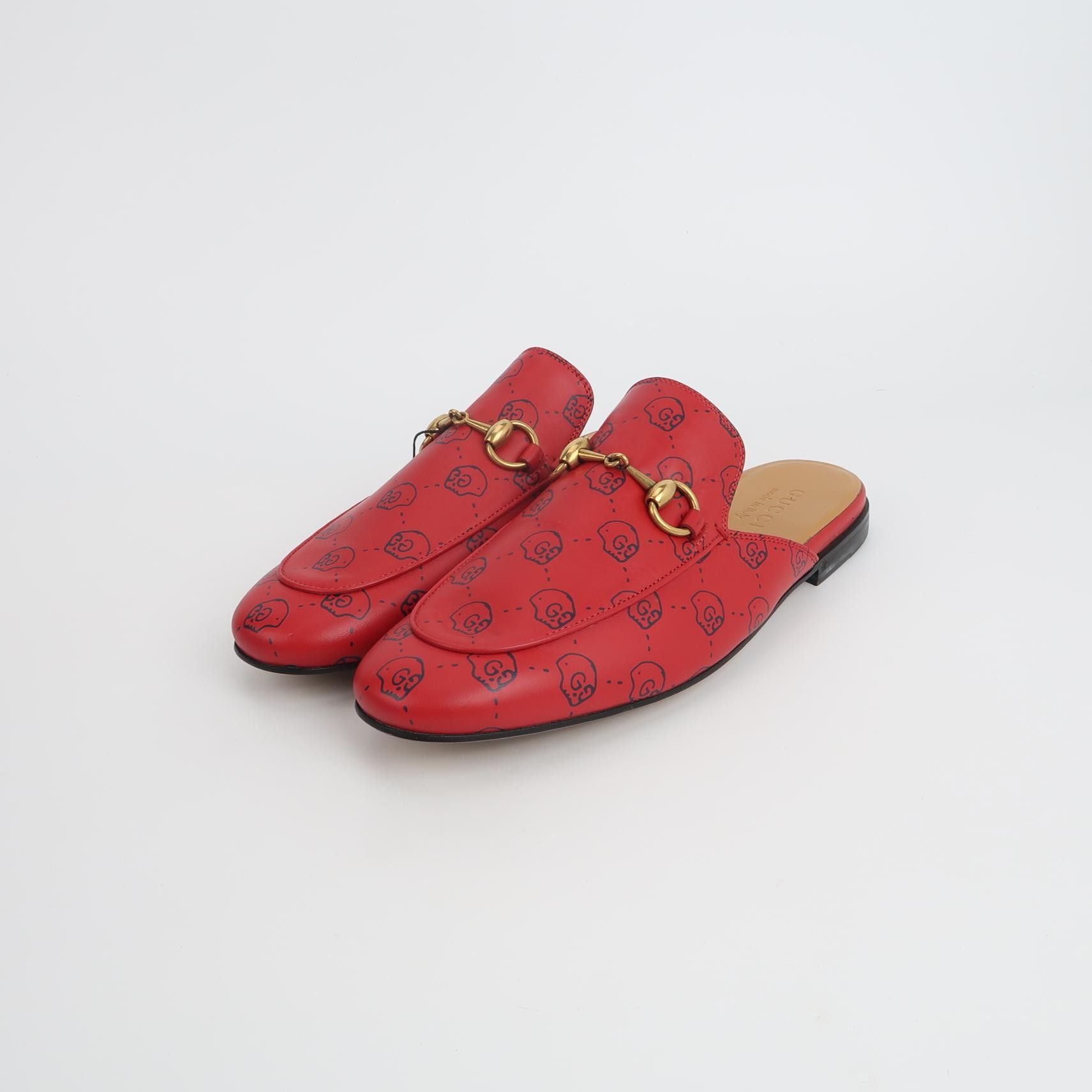 Gucci Gucci Ghost Print Horsebit Slippers Size 40 Size US 7 / EU 40 - 3 Thumbnail