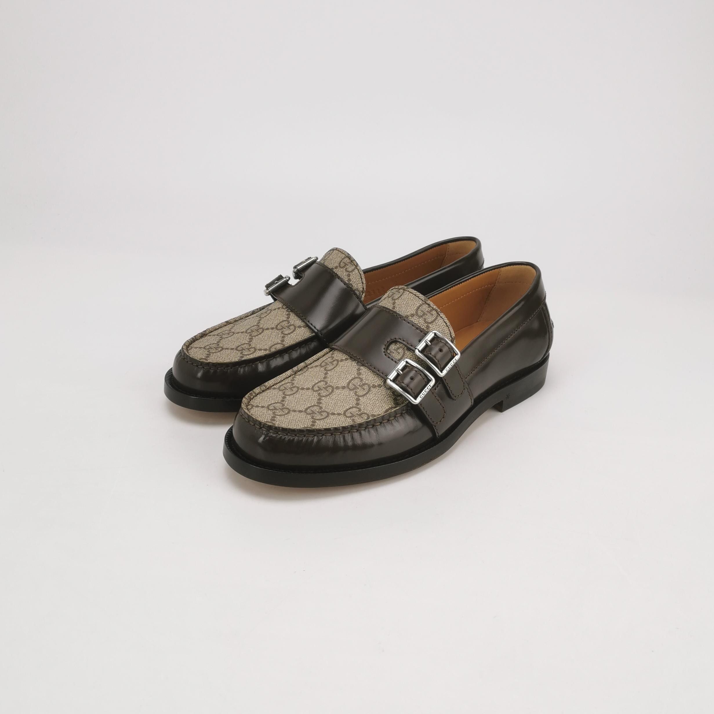 Gucci Gucci GG Monogram Double Buckle Loafers 39 Size US 6 / EU 39 - 3 Thumbnail