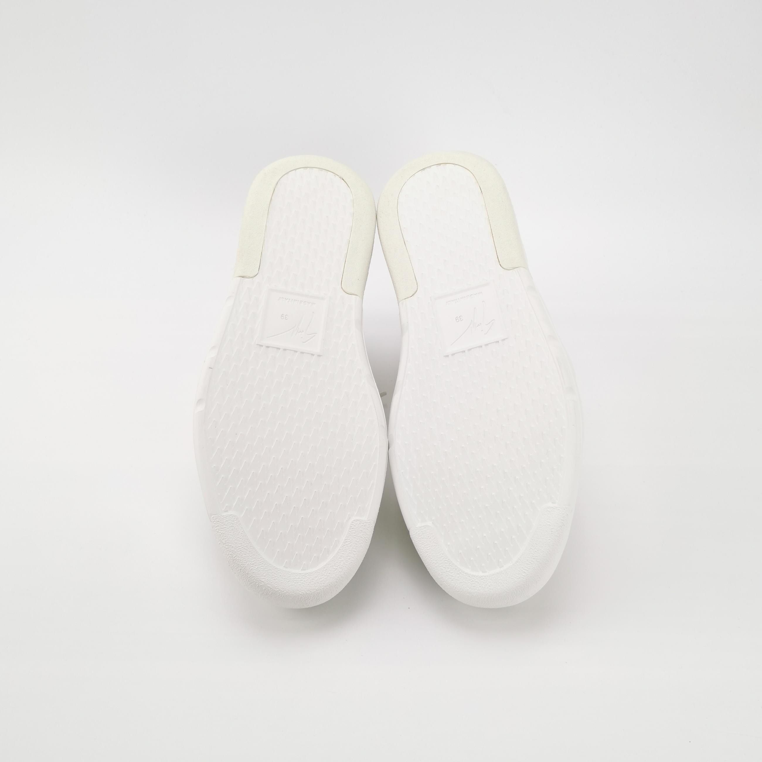 Giuseppe Zanotti Giuseppe Zanotti White Leather Sneakers 39 Size US 6 / EU 39 - 6 Thumbnail