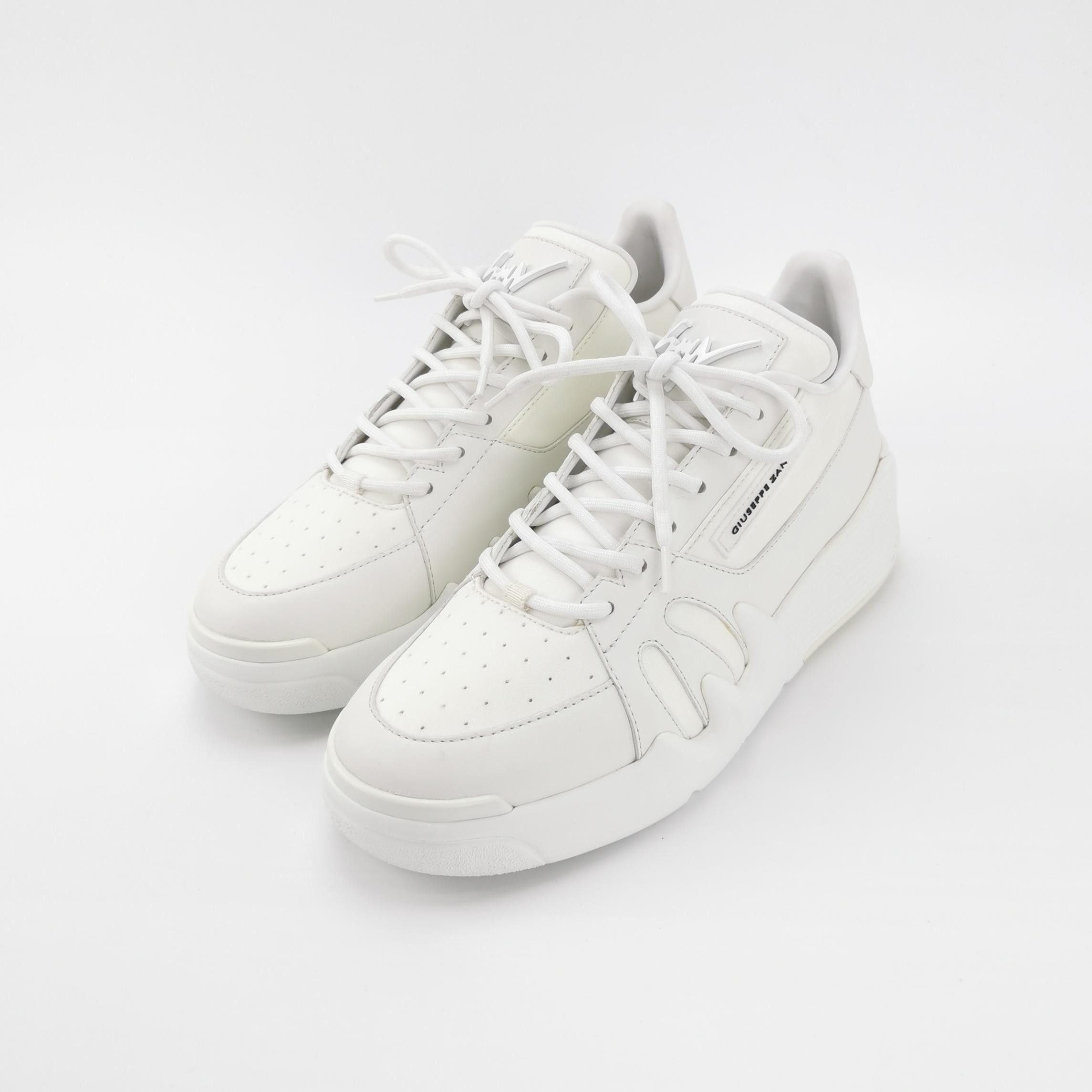 Giuseppe Zanotti Giuseppe Zanotti White Leather Sneakers 39 Size US 6 / EU 39 - 3 Thumbnail
