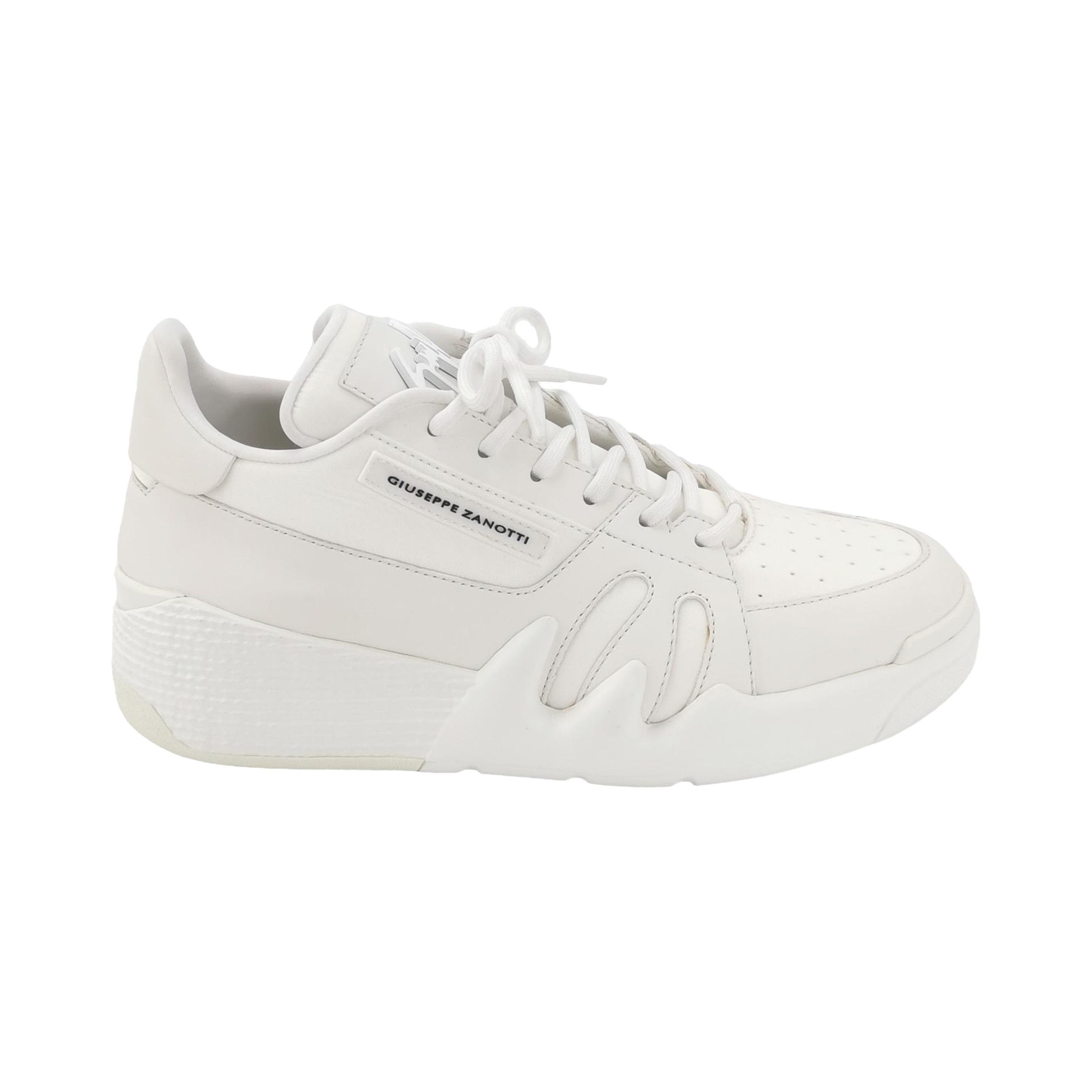 Giuseppe Zanotti Giuseppe Zanotti White Leather Sneakers 39 Size US 6 / EU 39 - 2 Thumbnail