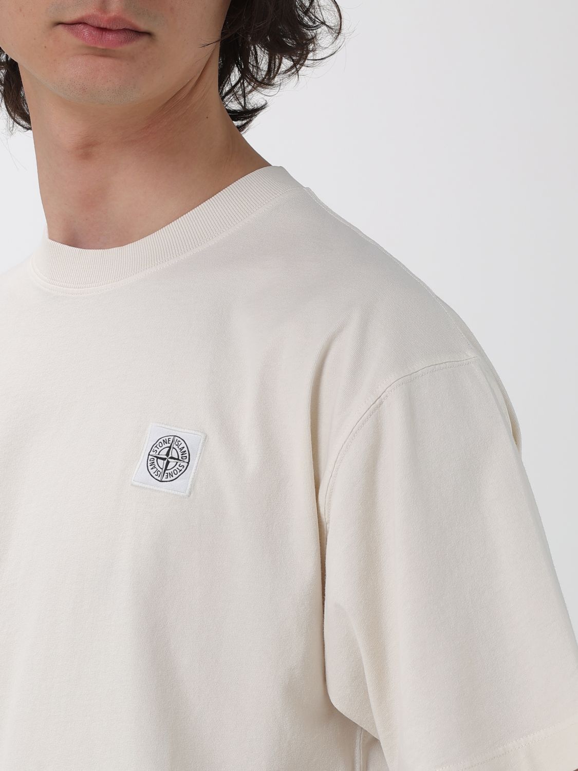 Stone Island Stone Island T-Shirt Men Ivory Size US XXL / EU 58 / 5 - 4 Thumbnail