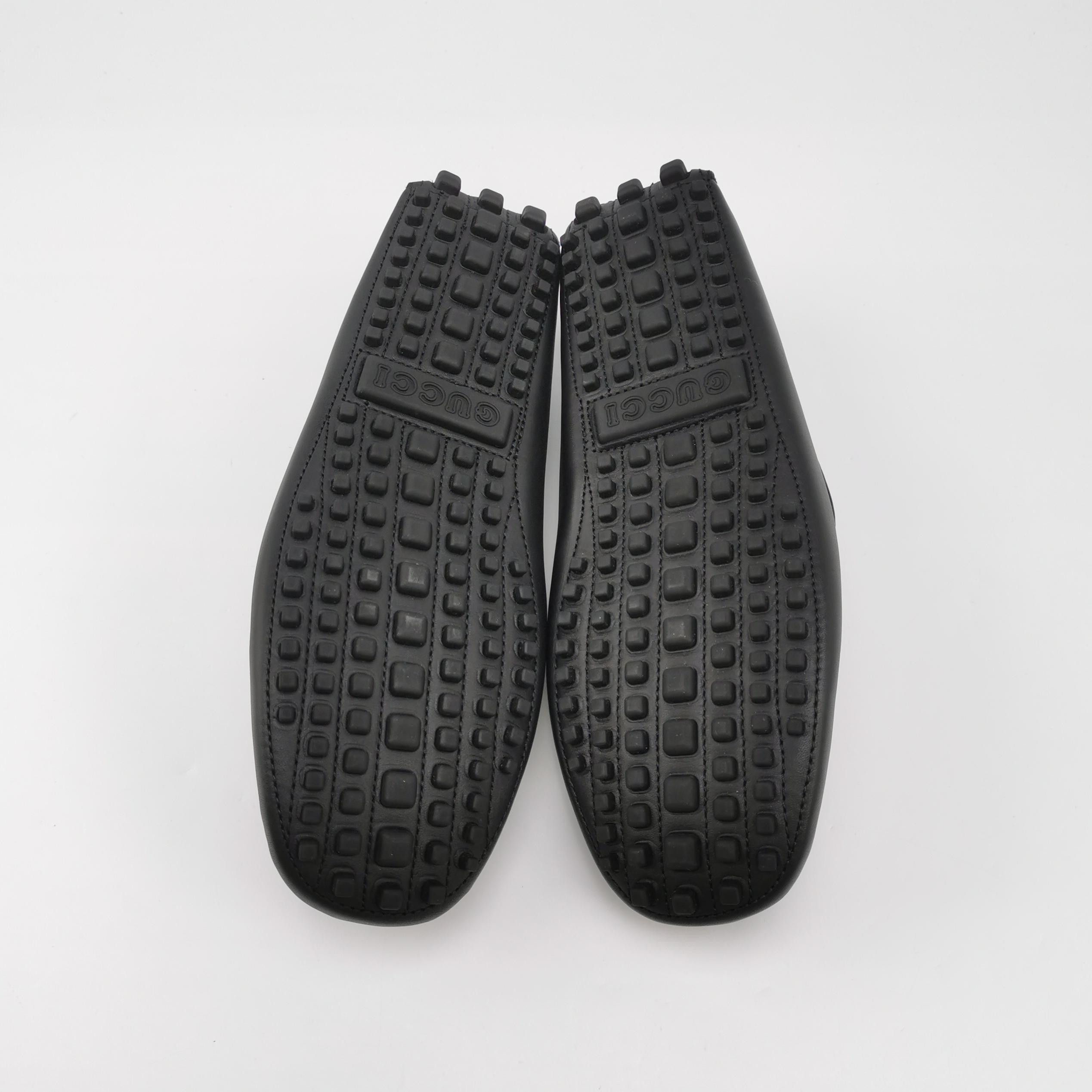Gucci Gucci Web Detail Leather Loafers EU 41 Size US 8 / EU 41 - 6 Thumbnail