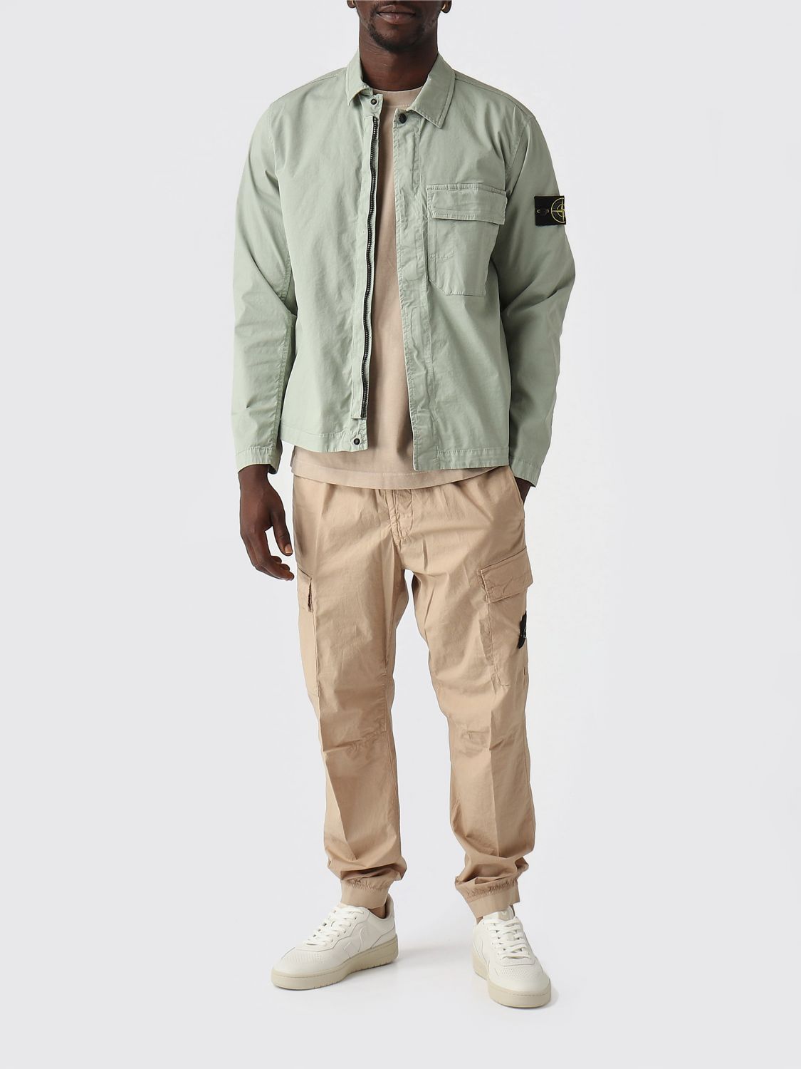 Stone Island Stone Island T-Shirt Men Sand Size US XL / EU 56 / 4 - 2 Thumbnail