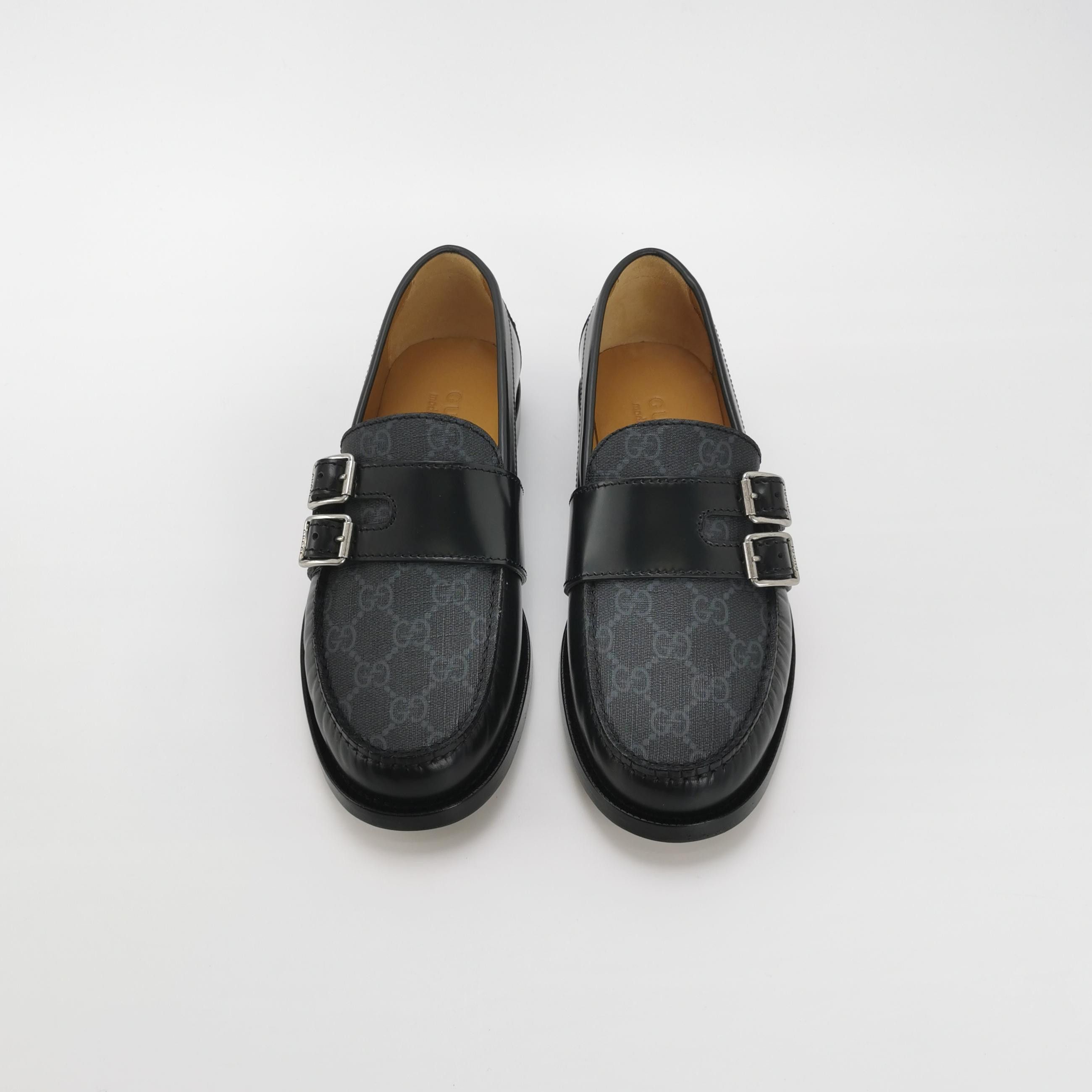 Gucci Gucci GG Canvas Double Buckle Loafers 6 Size US 7 / EU 40 - 4 Thumbnail