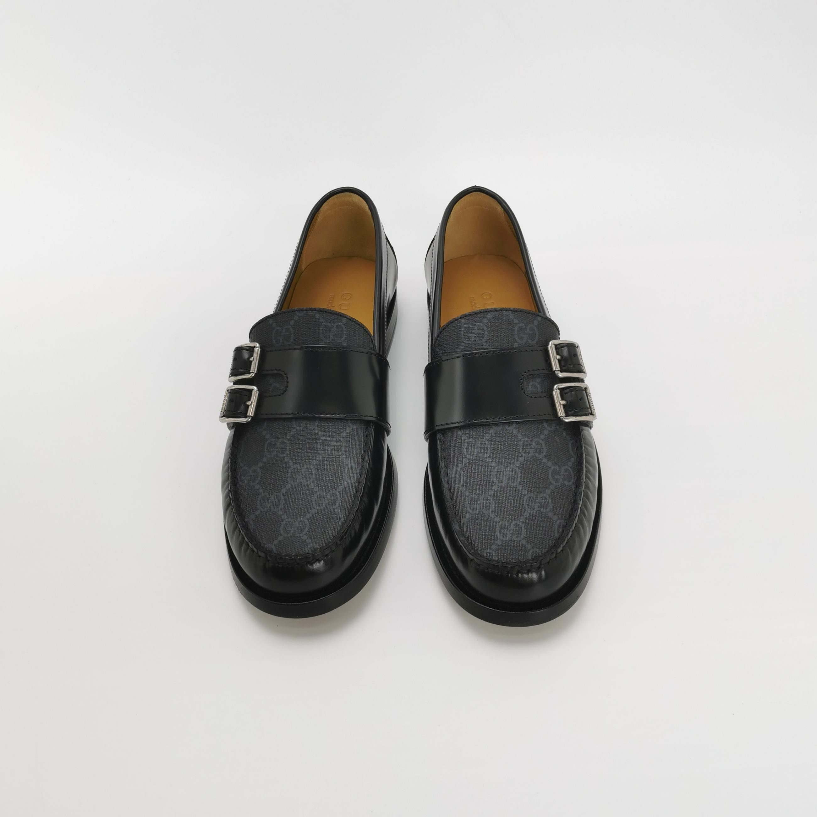 Gucci Gucci Monogram Double Buckle Loafers UK 7.5 Size US 8 / EU 41 - 4 Thumbnail