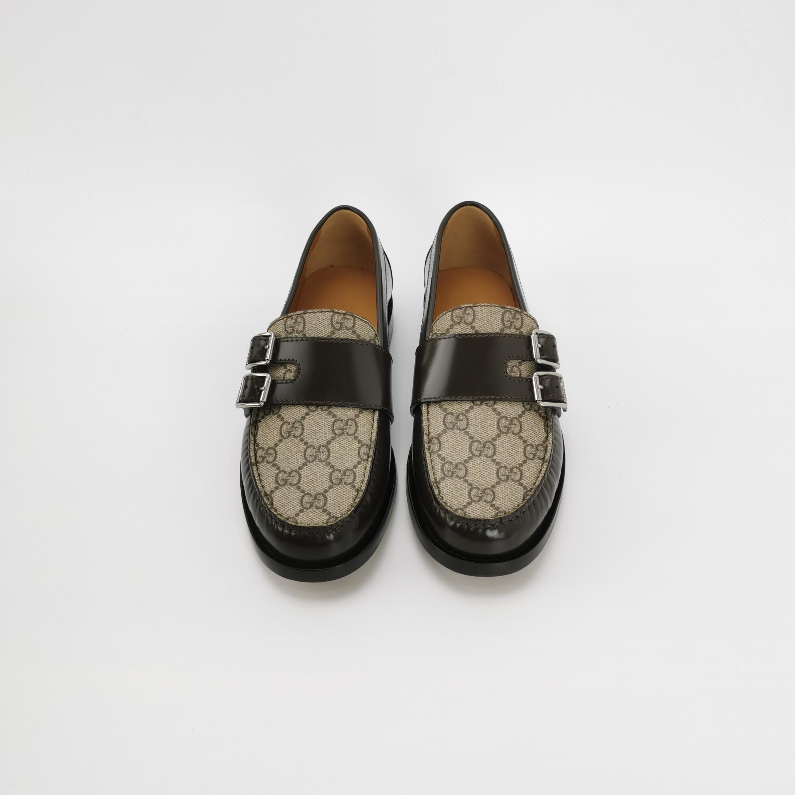 Gucci Gucci GG Monogram Buckle Loafers 39.5 Size US 6 / EU 39 - 4 Thumbnail
