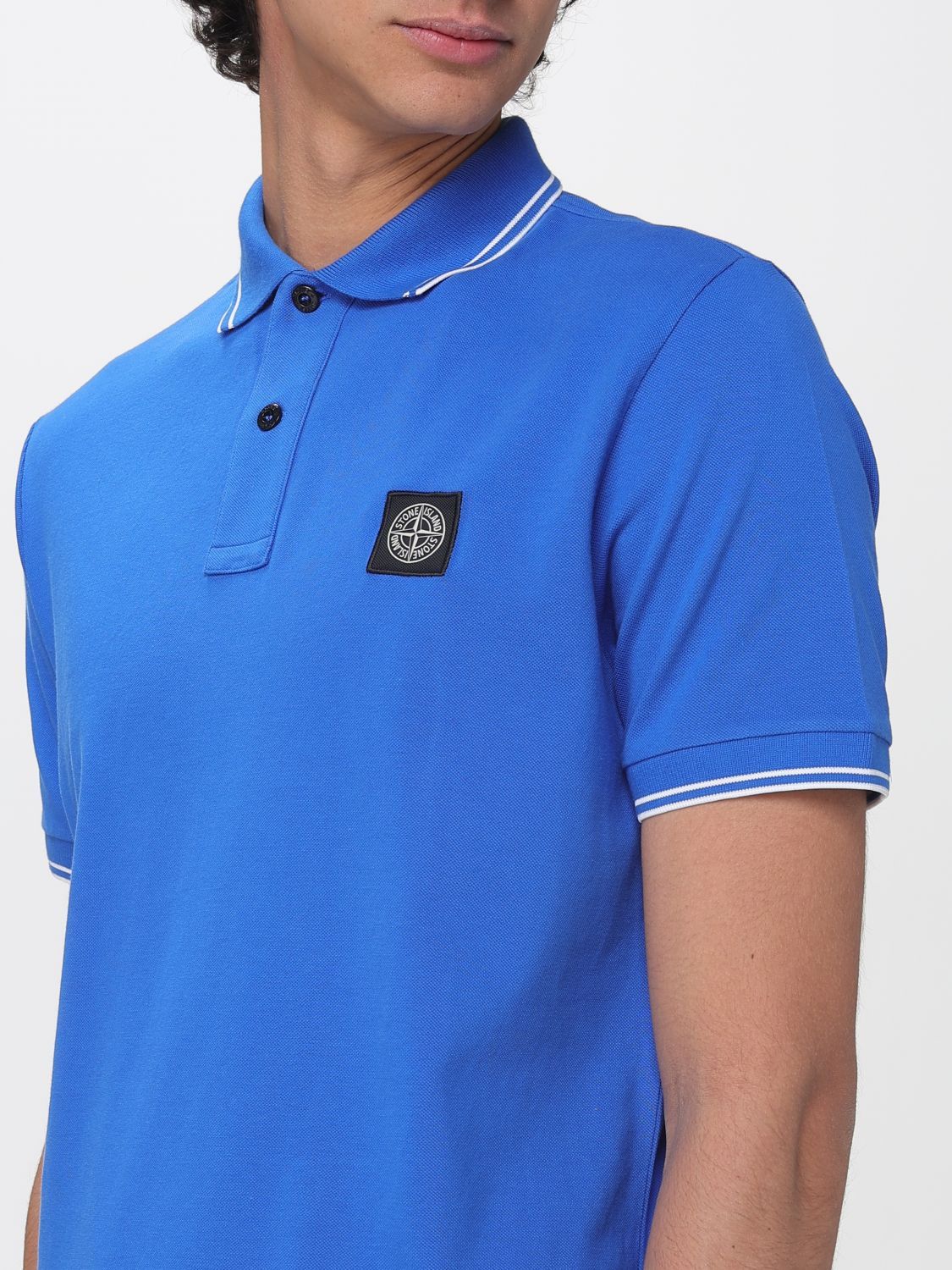 Stone Island Stone Island Polo Shirt Men Royal Blue Size US XL / EU 56 / 4 - 4 Thumbnail