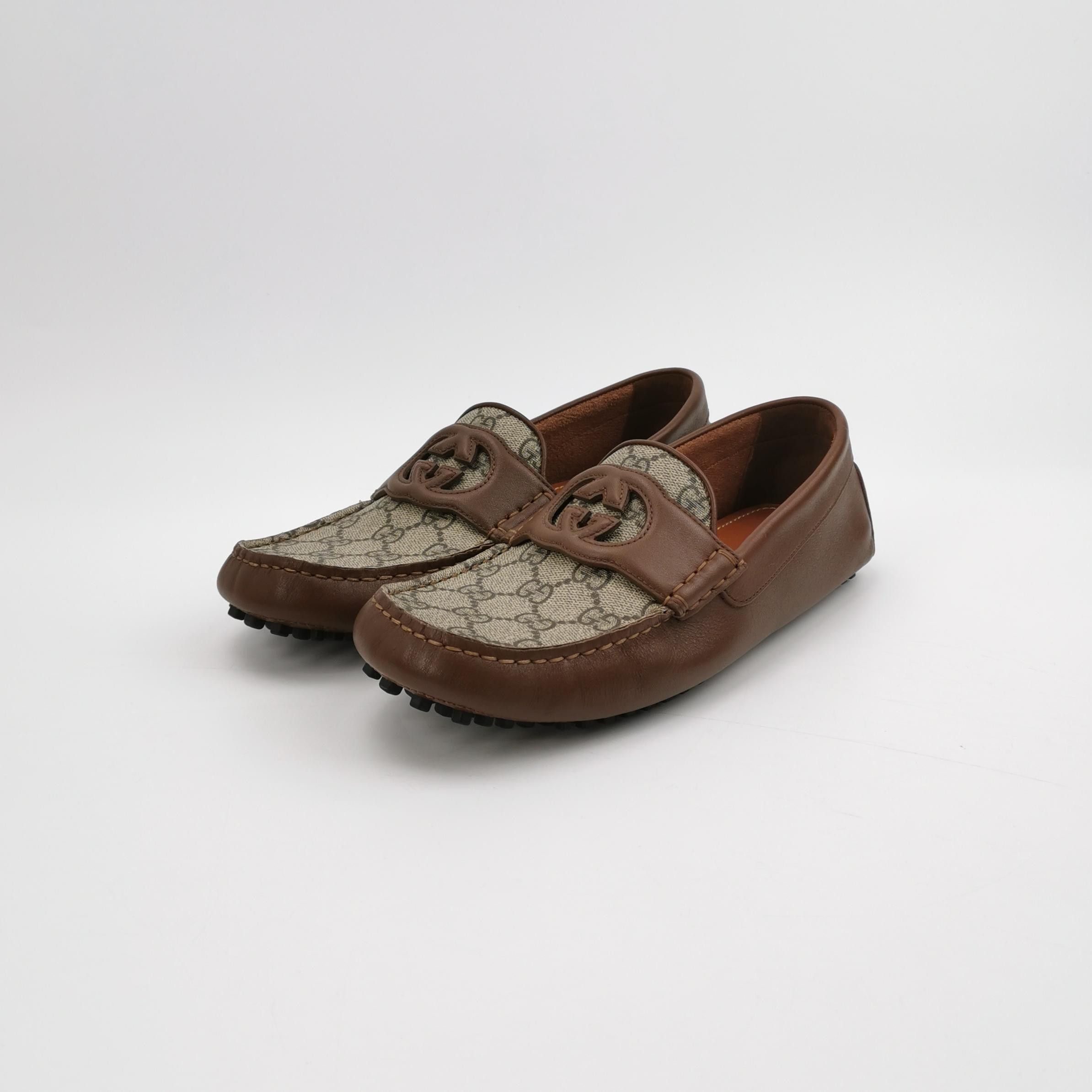 Gucci Gucci GG Supreme Leather Drivers UK 6.5 Size US 7 / EU 40 - 3 Thumbnail