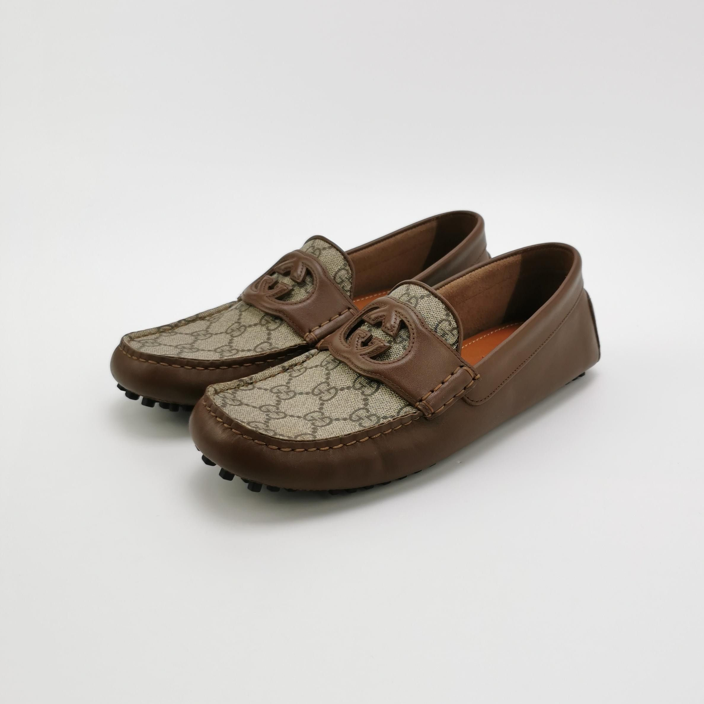 Gucci Gucci GG Supreme Interlocking G Drivers US 7 Size US 7 / EU 40 - 3 Thumbnail