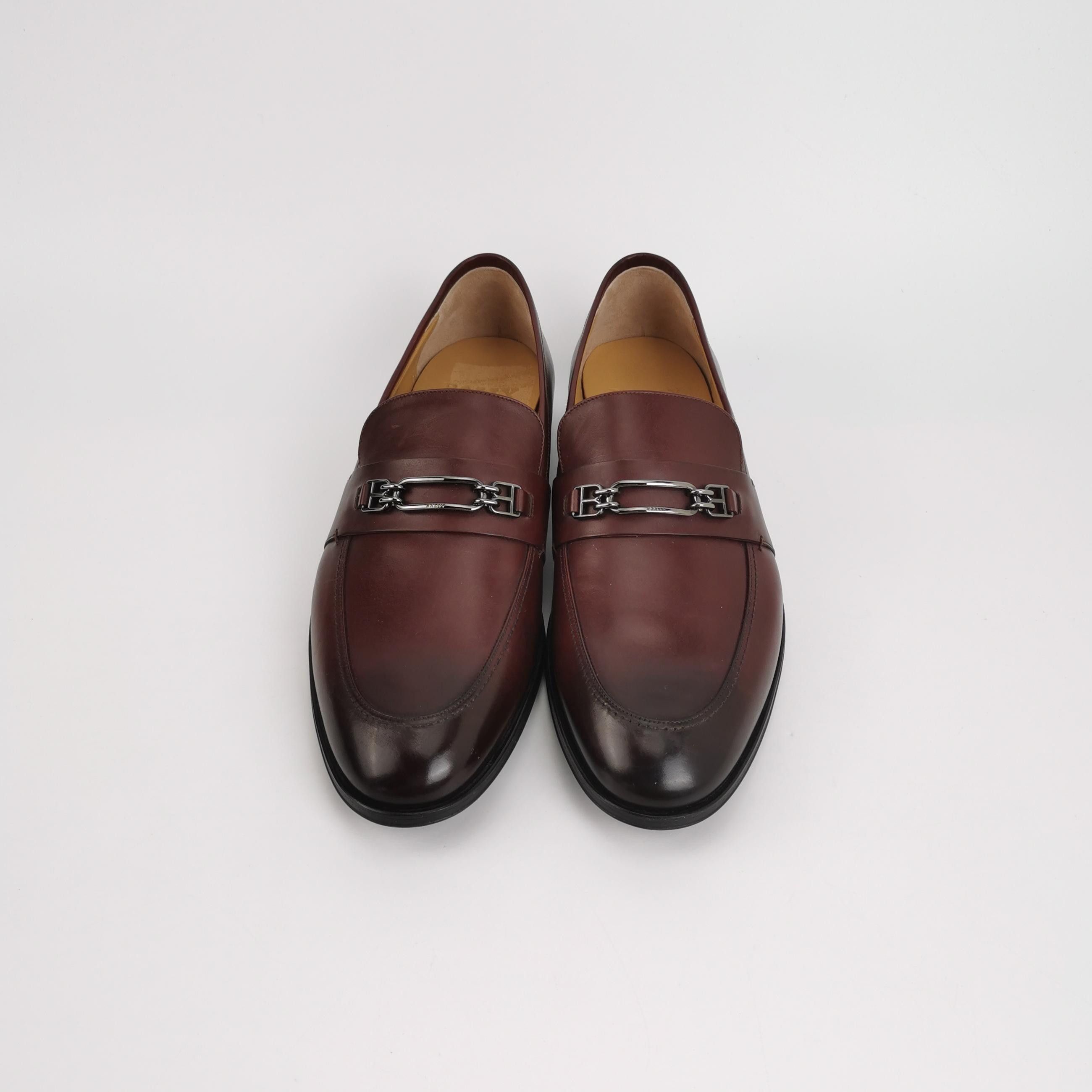 Bally Bally Metal Logo Leather Loafers EU 43.5 Size US 10 / EU 43 - 4 Thumbnail