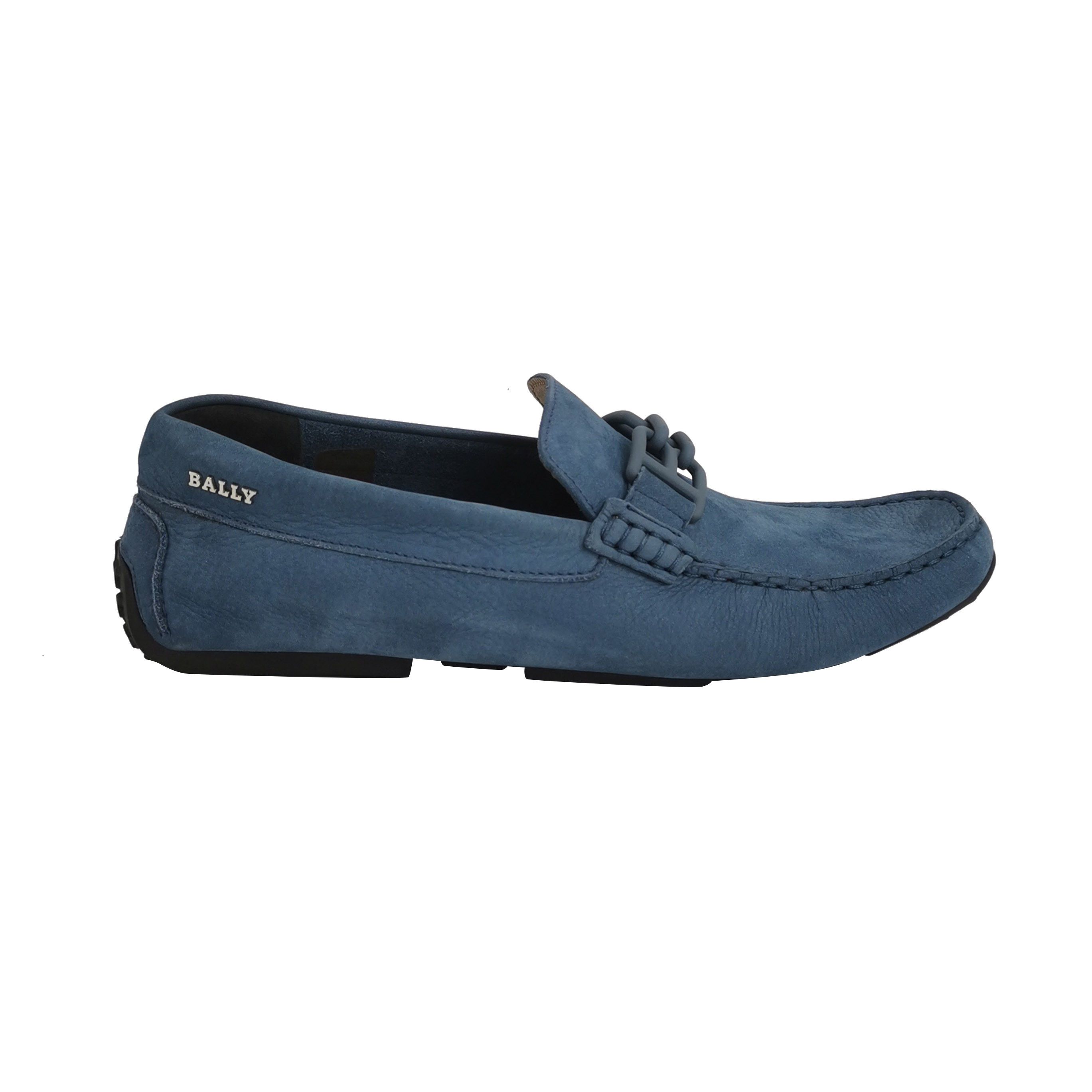 Bally Bally Blue Nubuck Double B Logo Loafers 40 Size US 7 / EU 40 - 2 Thumbnail