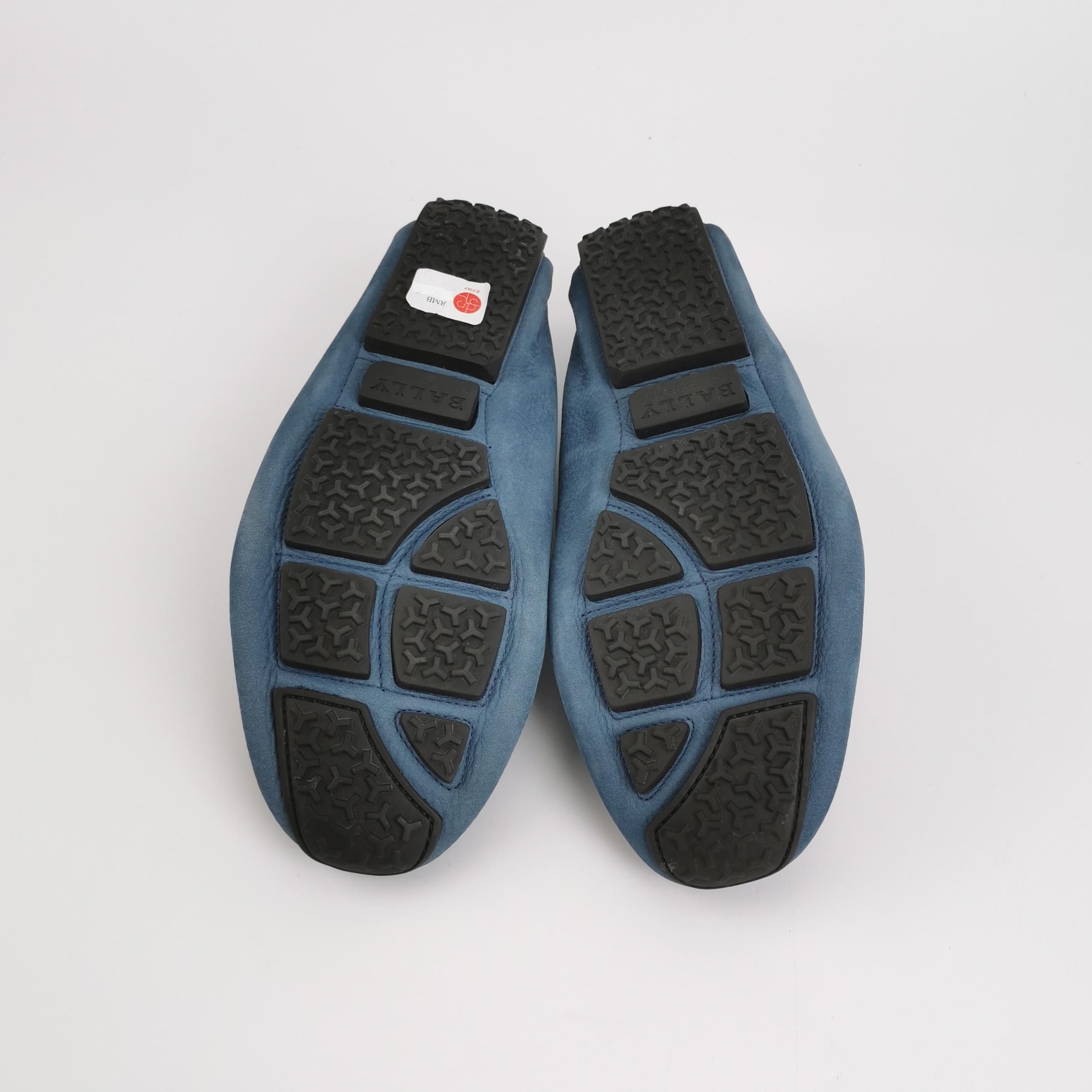 Bally Bally Blue Nubuck Double B Logo Loafers 40 Size US 7 / EU 40 - 6 Thumbnail