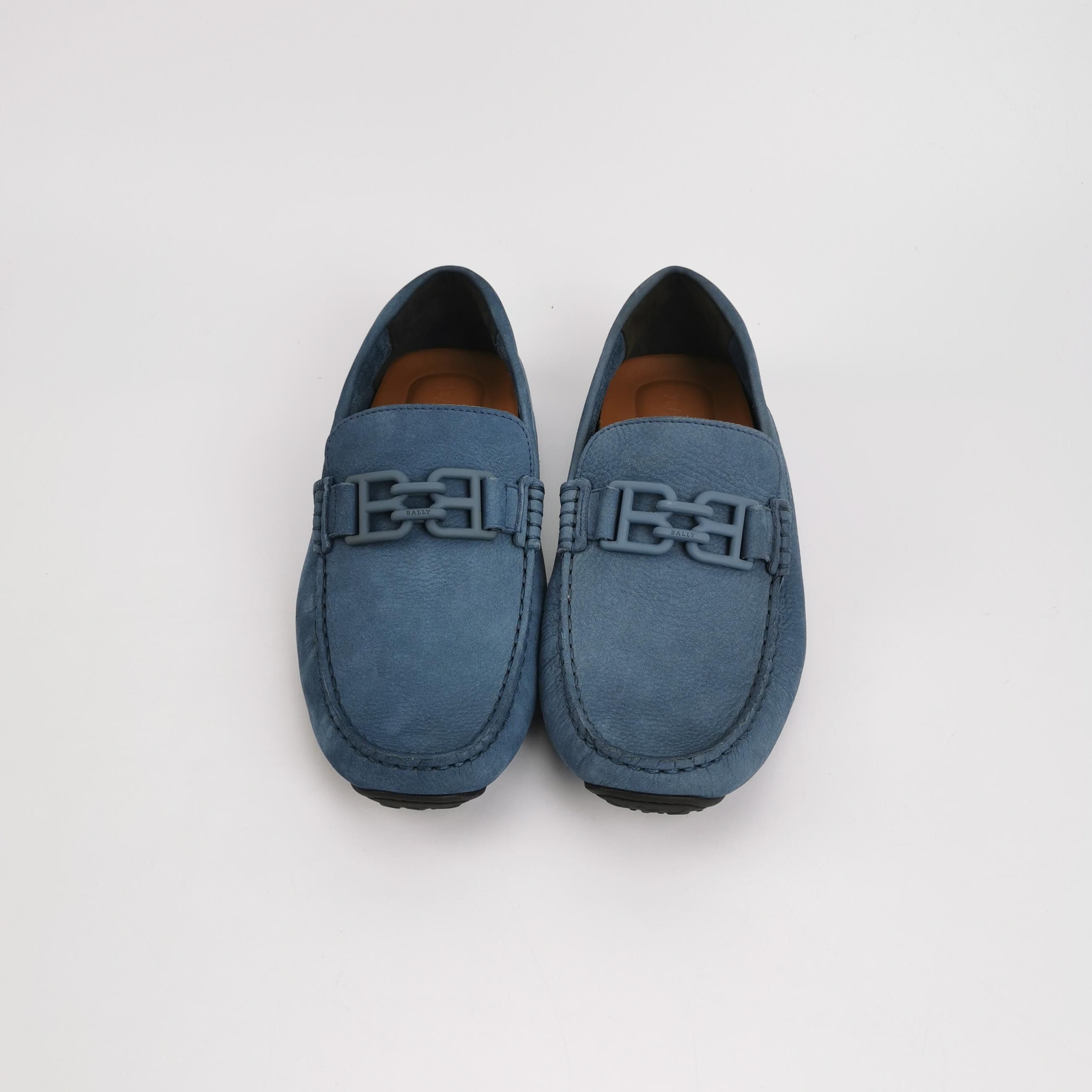 Bally Bally Blue Nubuck Double B Logo Loafers 40 Size US 7 / EU 40 - 4 Thumbnail