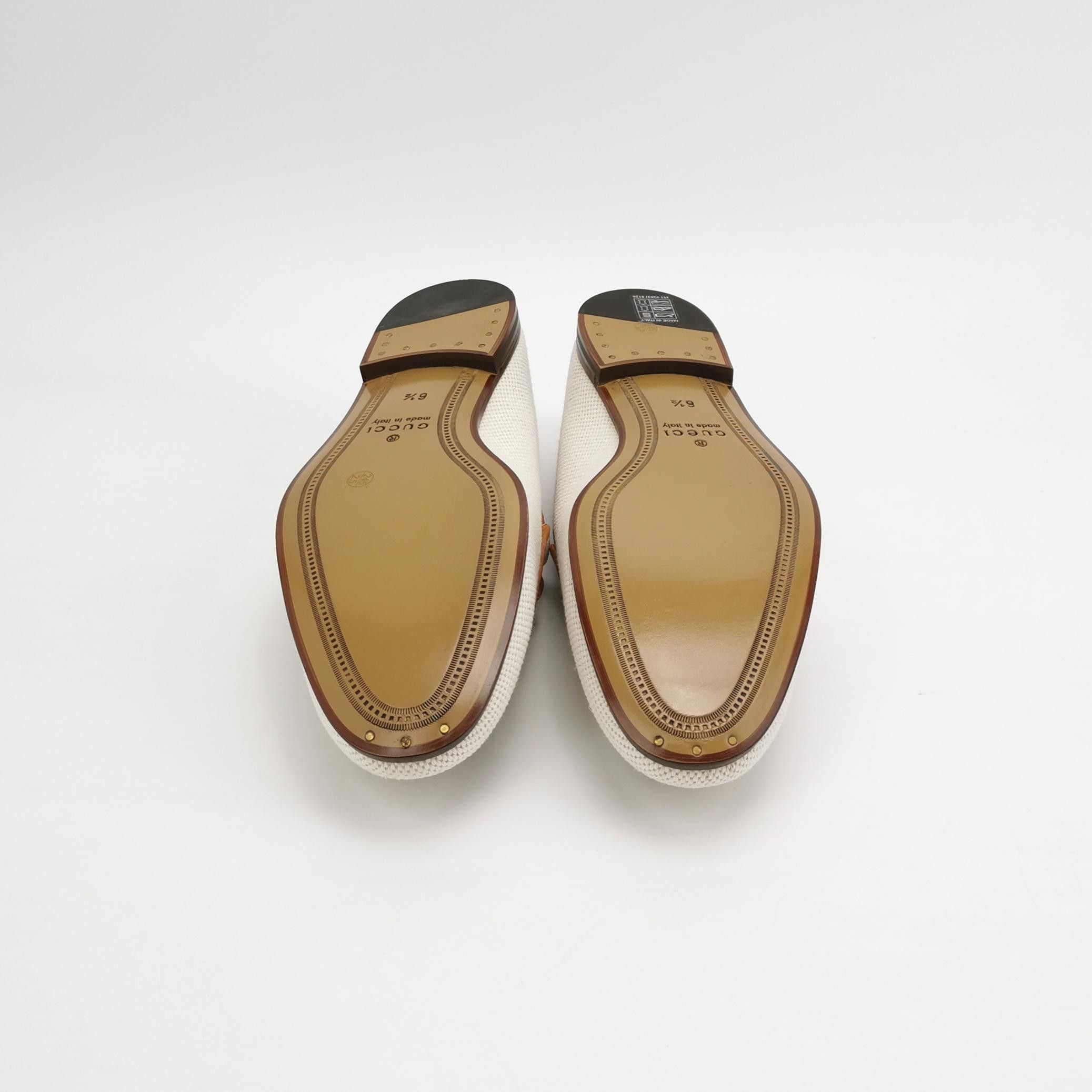 Gucci Gucci Horsebit Canvas Panel Loafers EU 40.5 Size US 7 / EU 40 - 6 Thumbnail
