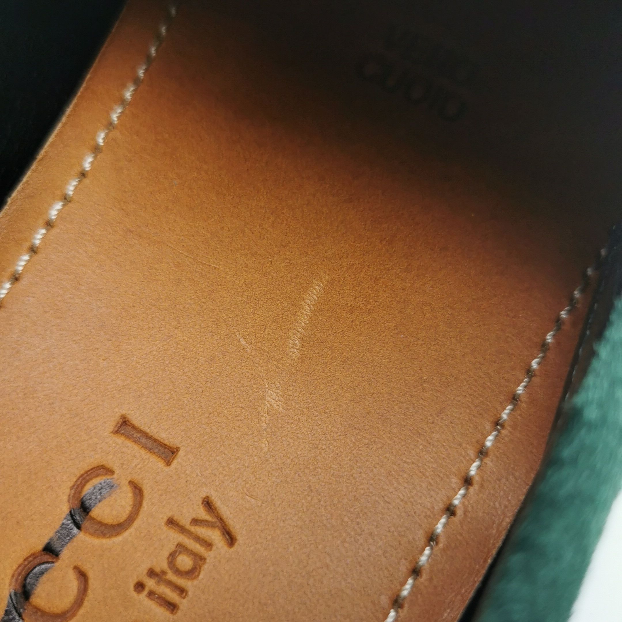 Gucci Gucci Green Suede Horsebit Loafers 39.5 Size US 6 / EU 39 - 9 Thumbnail