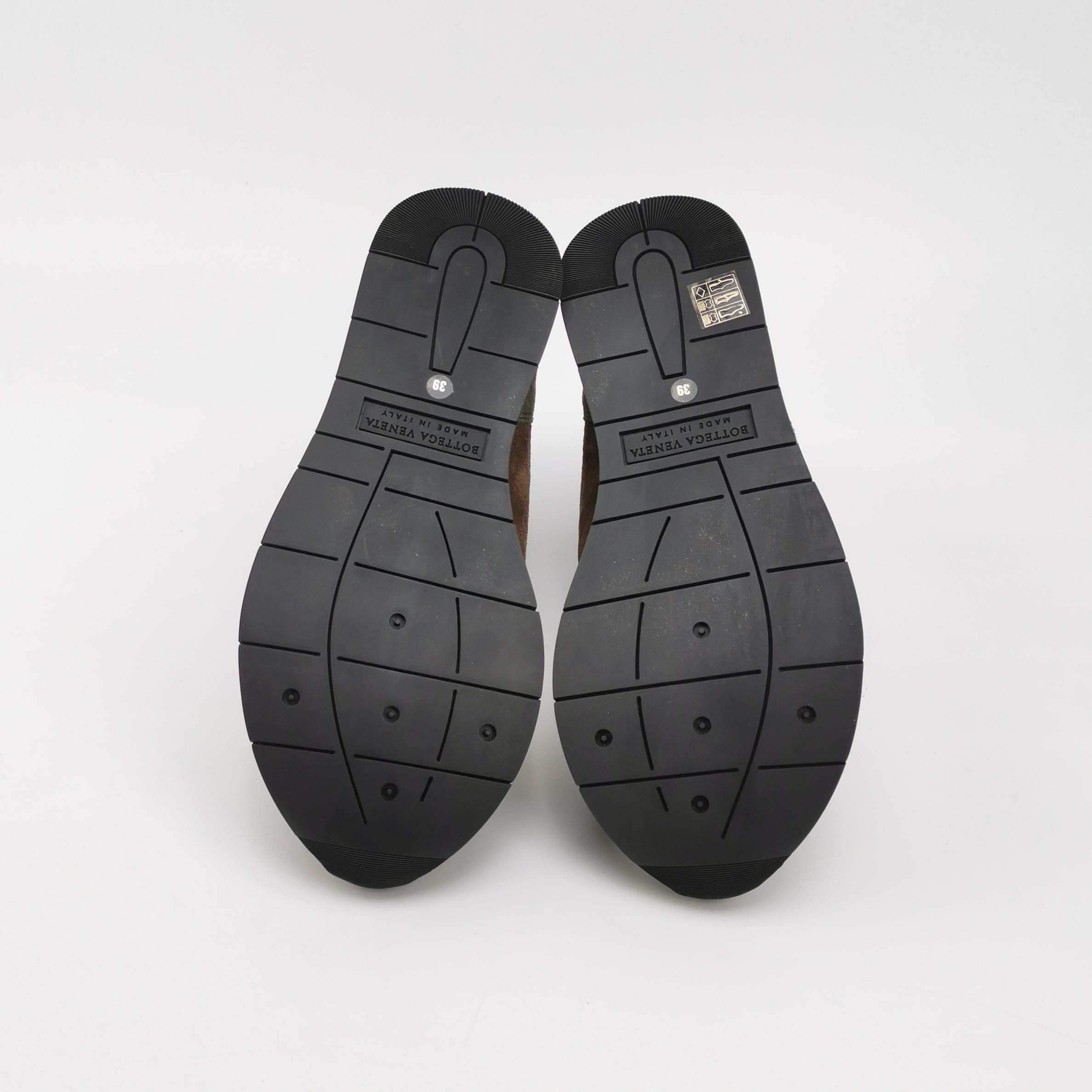 Bottega Veneta Bottega Veneta Suede & Nylon Hi-Top Sneakers Size 39 Size US 6 / EU 39 - 6 Thumbnail