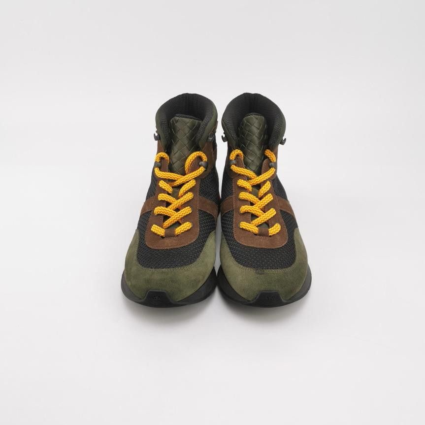 Bottega Veneta Bottega Veneta Suede & Nylon Hi-Top Sneakers Size 39 Size US 6 / EU 39 - 4 Thumbnail