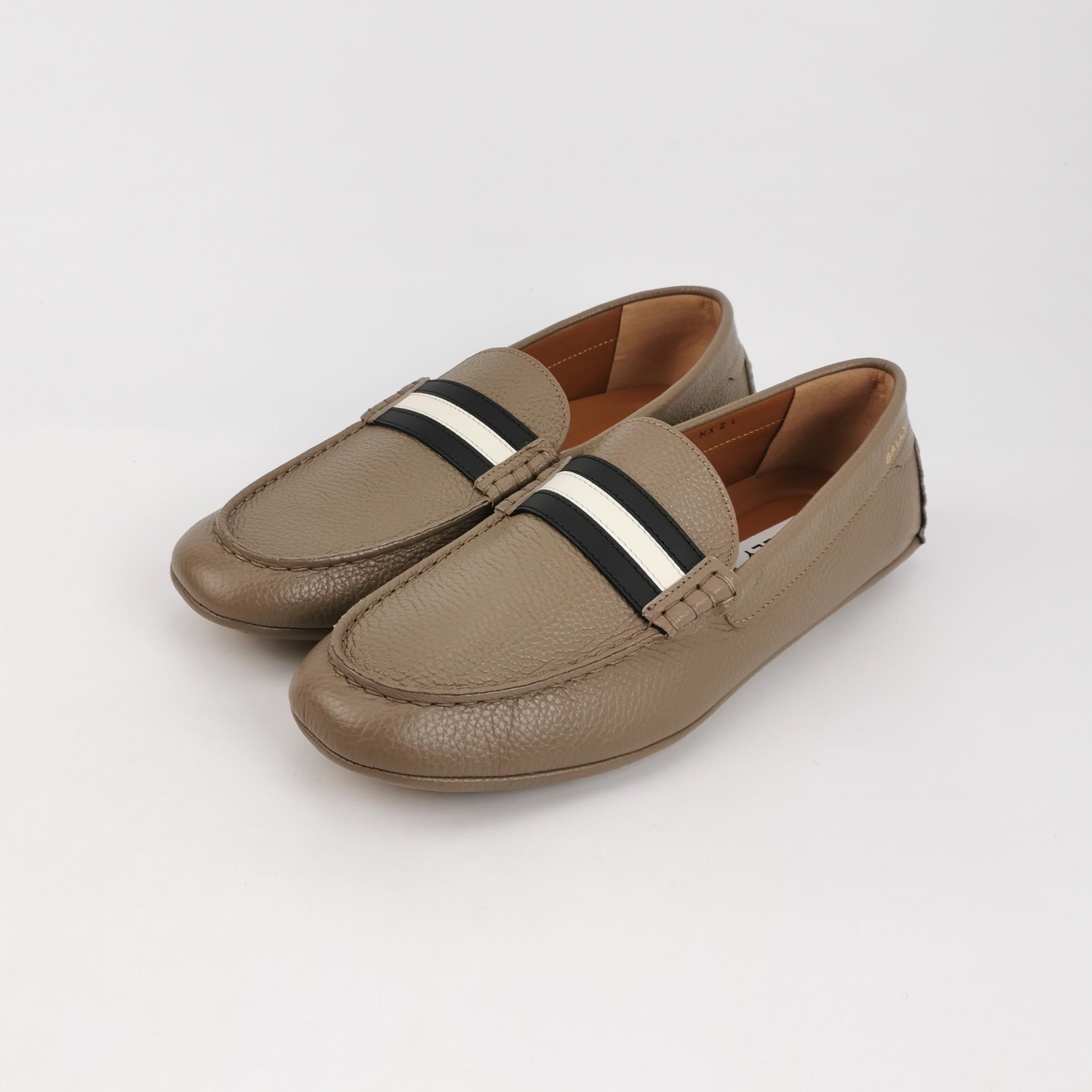 Bally Bally Striped Grained Leather Loafers EU 41.5 Size US 8 / EU 41 - 3 Thumbnail