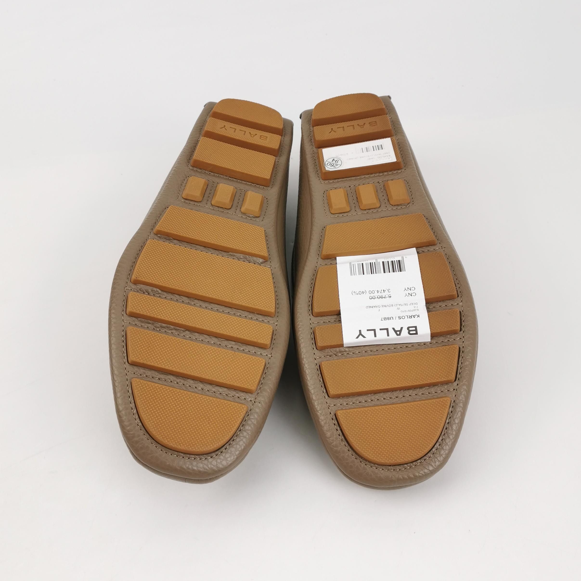Bally Bally Striped Grained Leather Loafers EU 41.5 Size US 8 / EU 41 - 6 Thumbnail