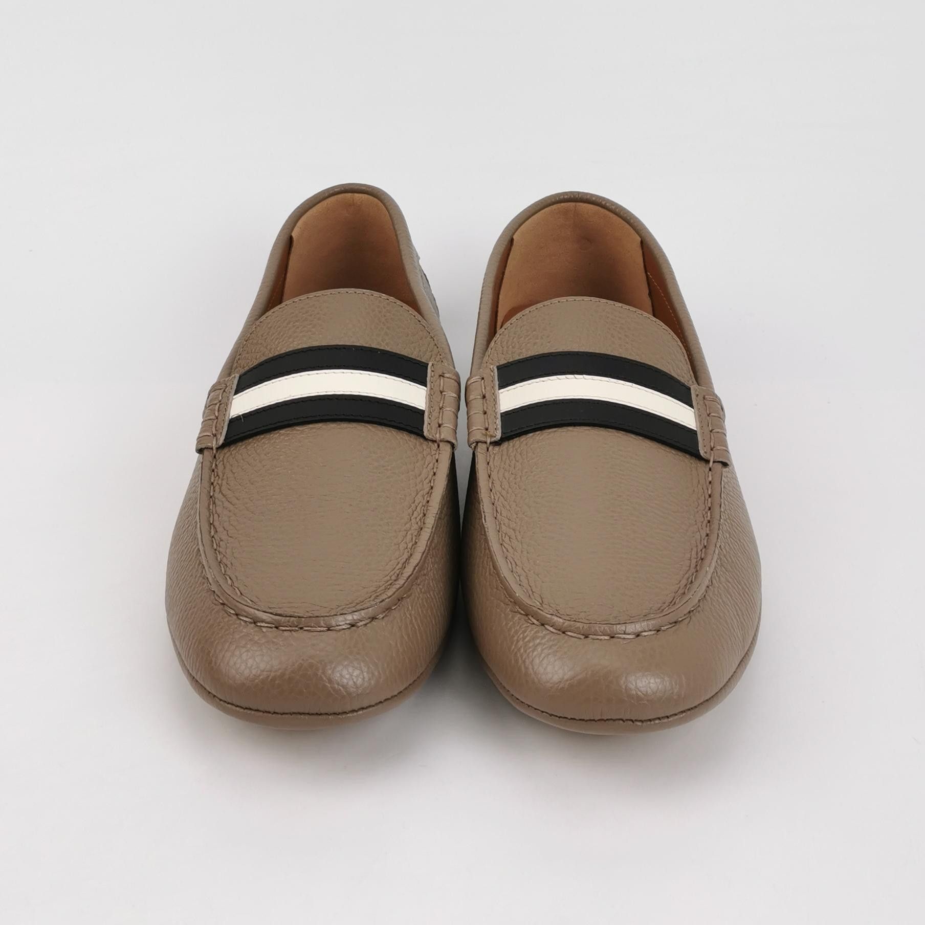 Bally Bally Striped Logo Leather Loafers Size 9 Size US 9 / EU 42 - 4 Thumbnail