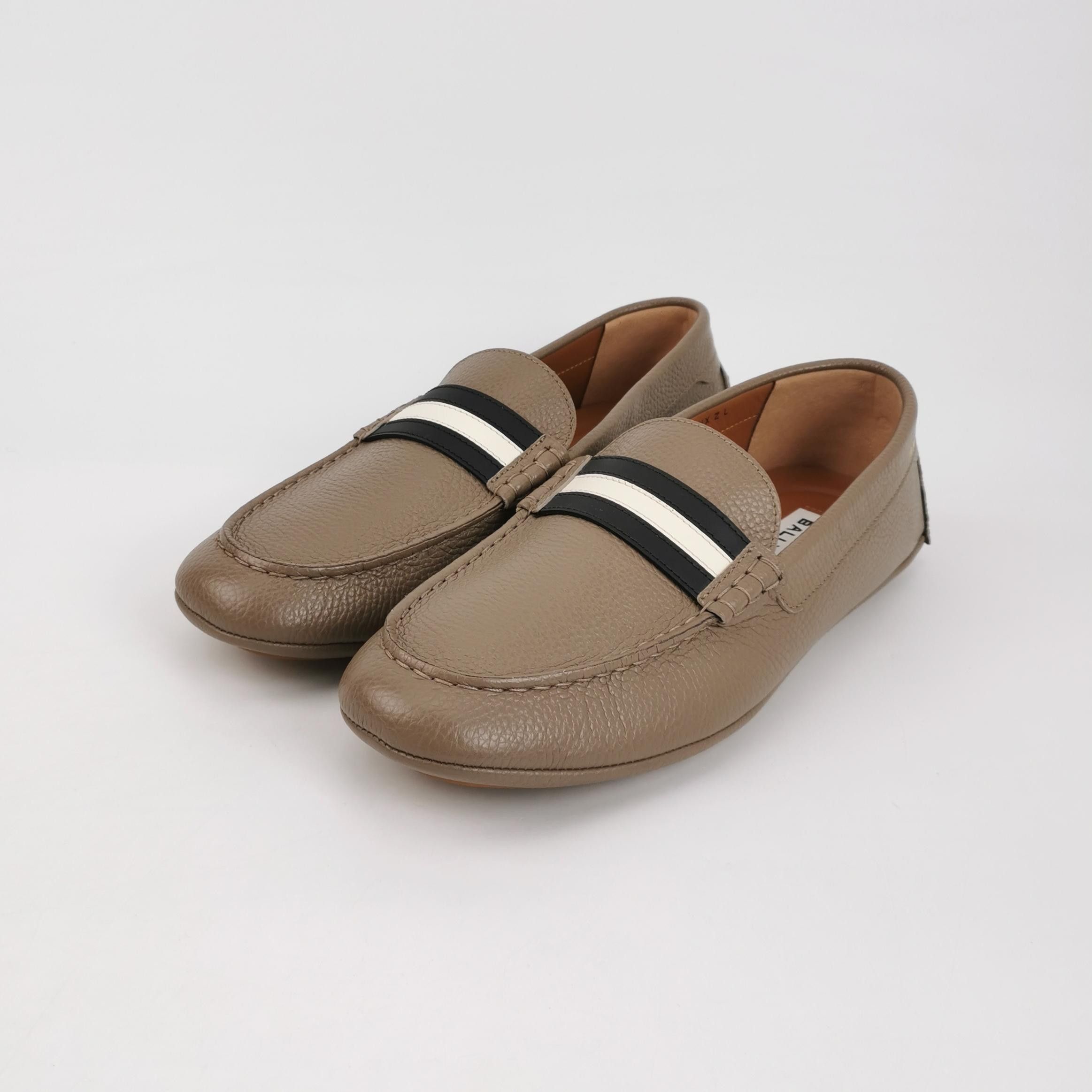 Bally Bally Striped Logo Leather Loafers Size 9 Size US 9 / EU 42 - 3 Thumbnail