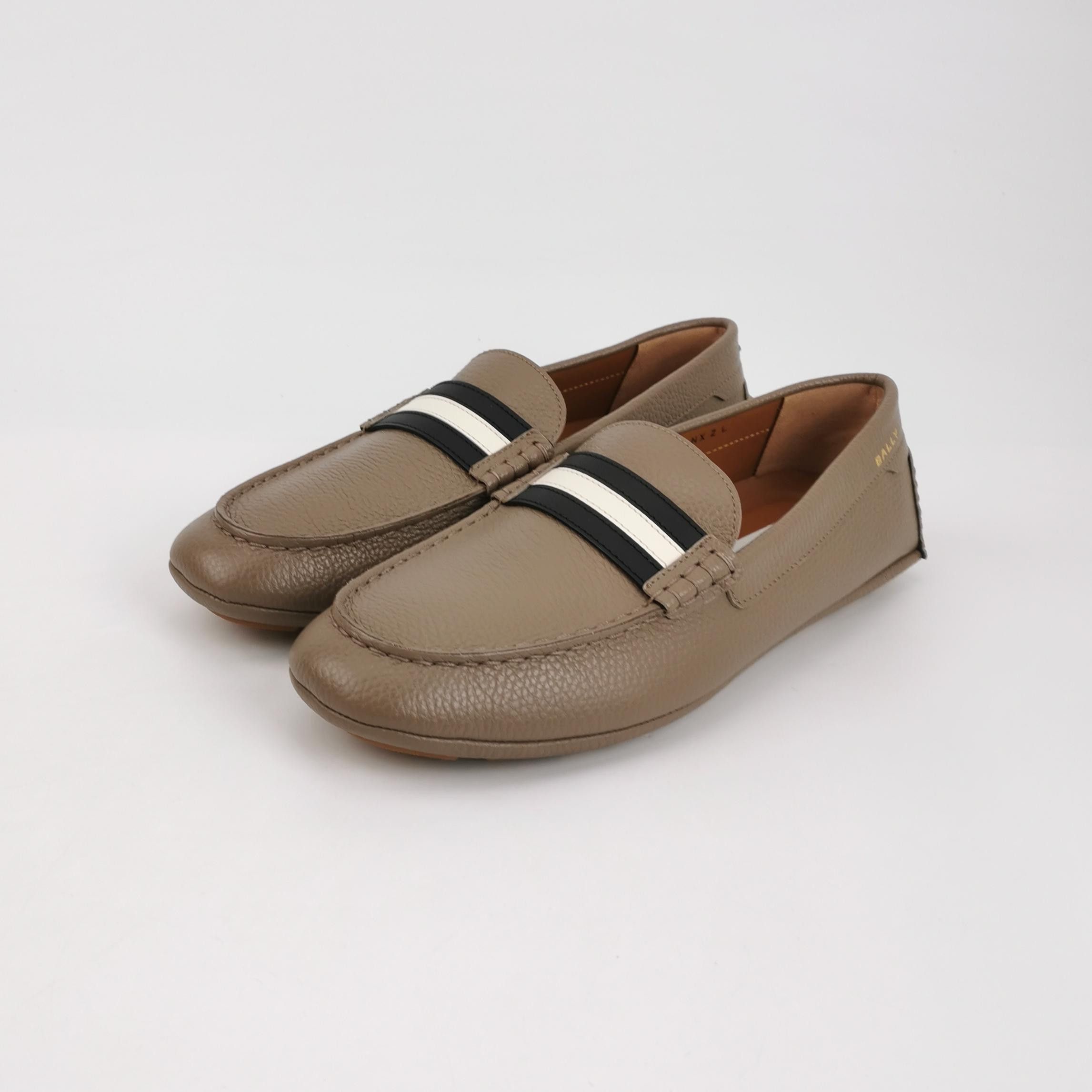 Bally Bally Stripe Pebble Leather Loafers EU 41.5 Size US 8 / EU 41 - 3 Thumbnail