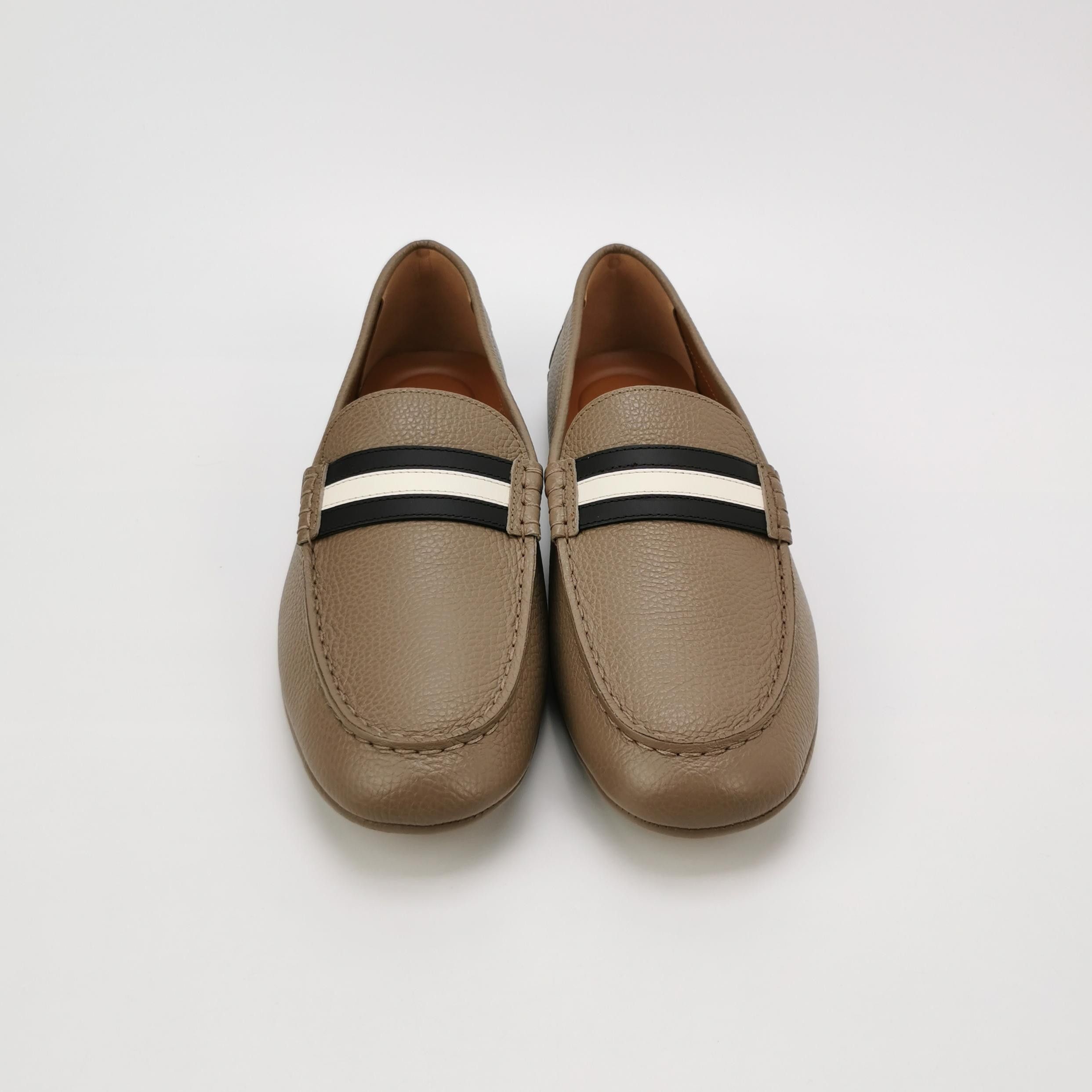 Bally Bally Striped Grained Leather Driving Loafers 43 Size US 10 / EU 43 - 4 Thumbnail