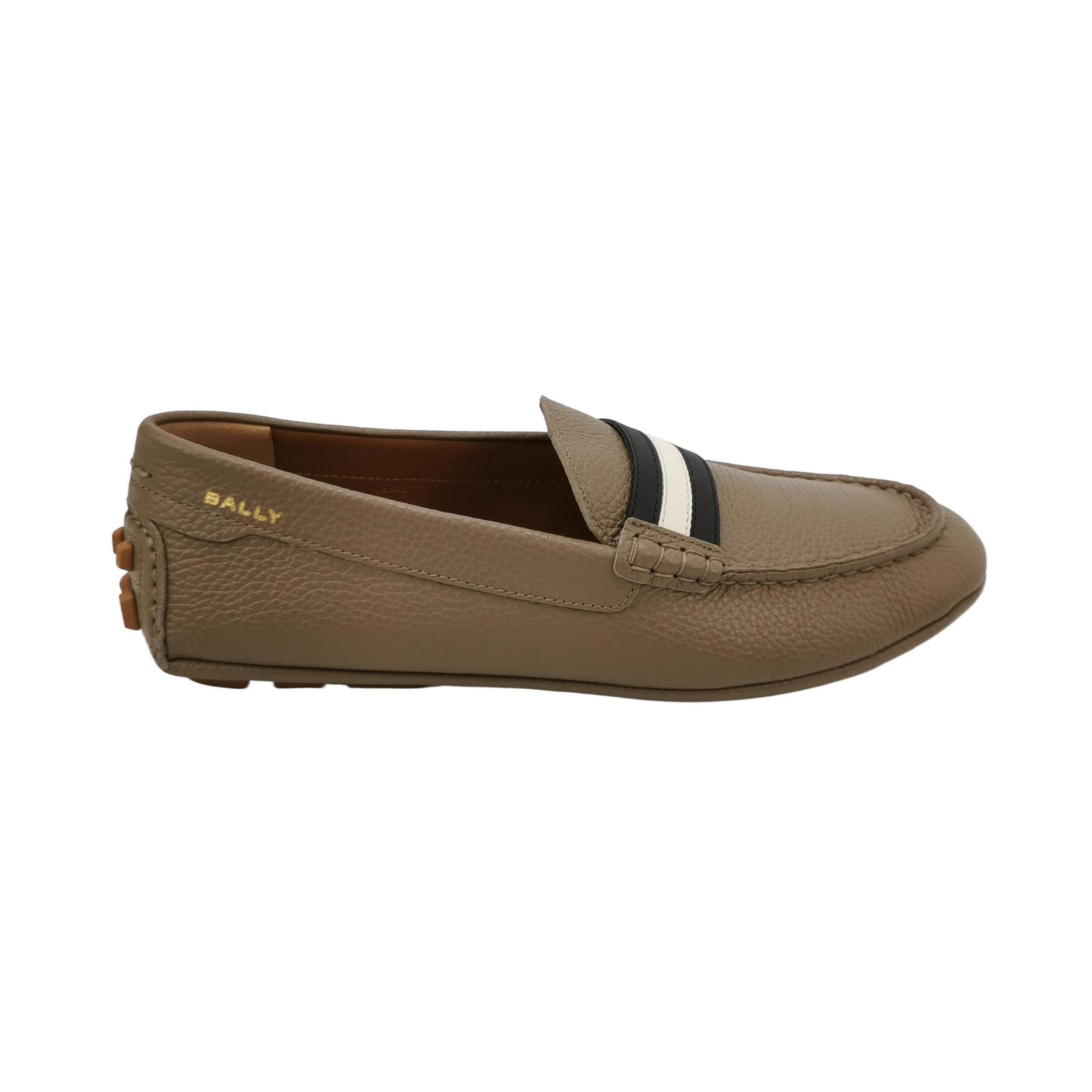 Bally Bally Striped Grained Leather Loafers EU 41.5 Size US 8 / EU 41 - 2 Thumbnail