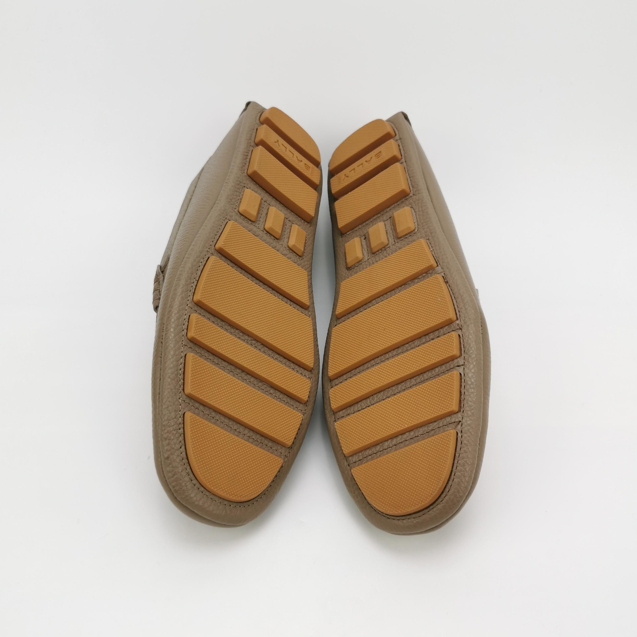 Bally Bally Striped Pebble Grain Leather Loafers Size 43 Size US 10 / EU 43 - 6 Thumbnail
