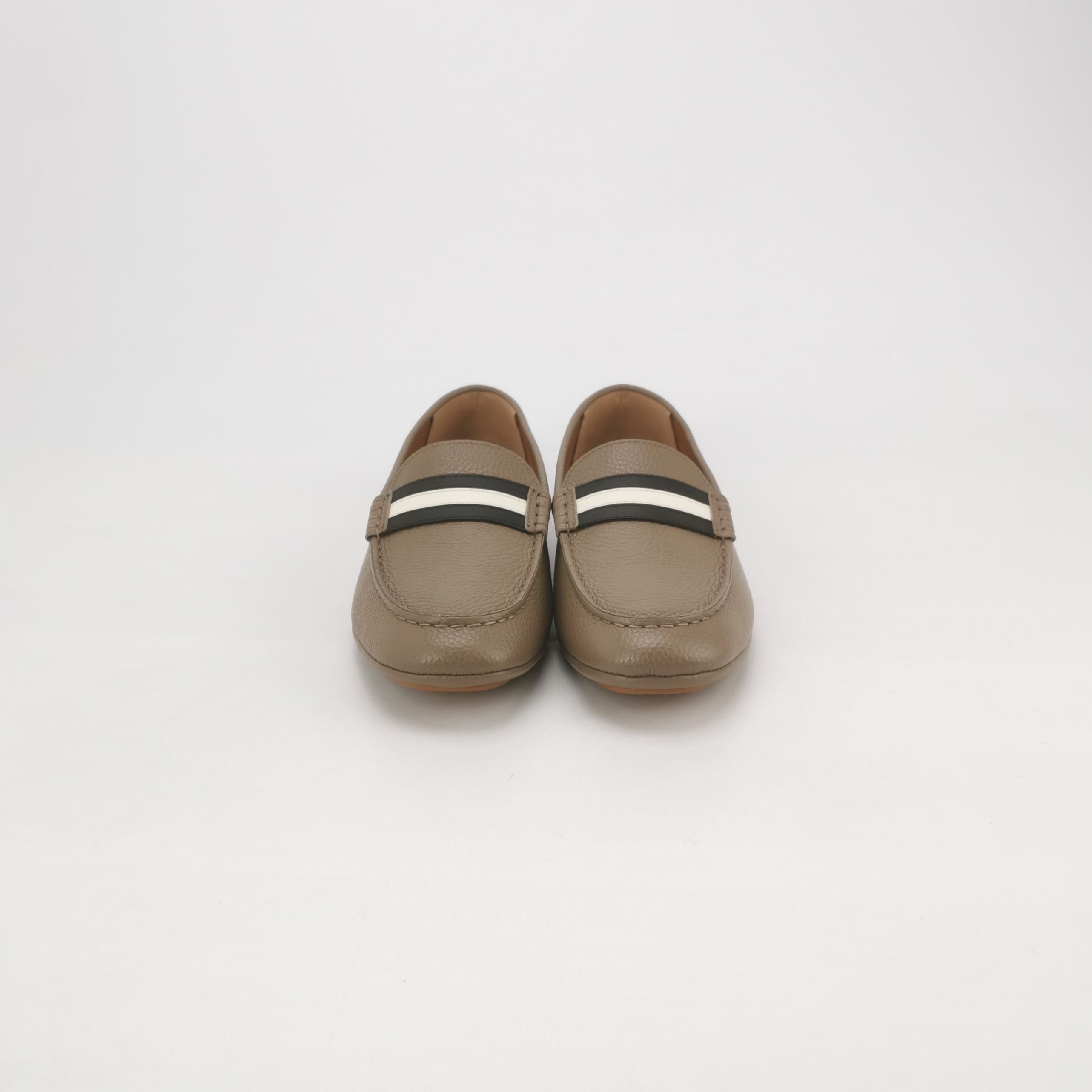 Bally Bally Grained Leather Stripe Loafers US 7.5 / EU 40-41 Size US 7 / EU 40 - 4 Thumbnail