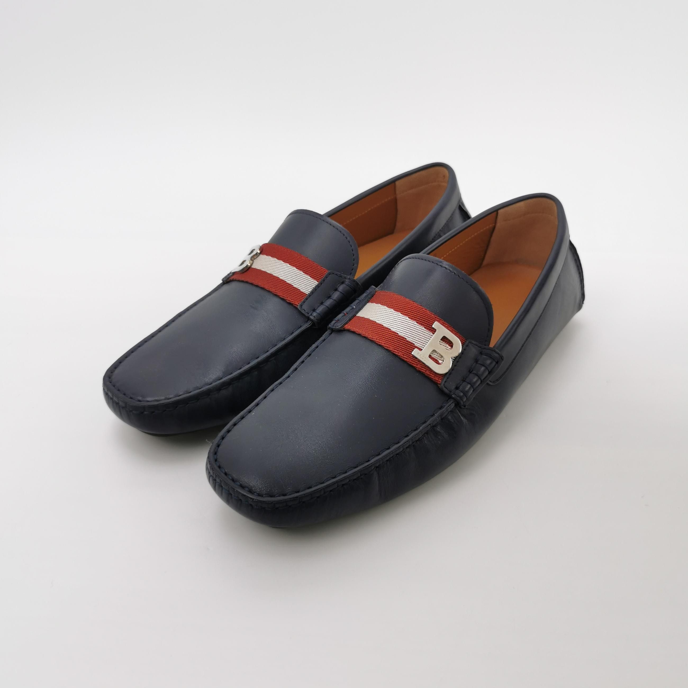 Bally Bally B-Logo Striped Leather Loafers 42 Size US 9 / EU 42 - 3 Thumbnail
