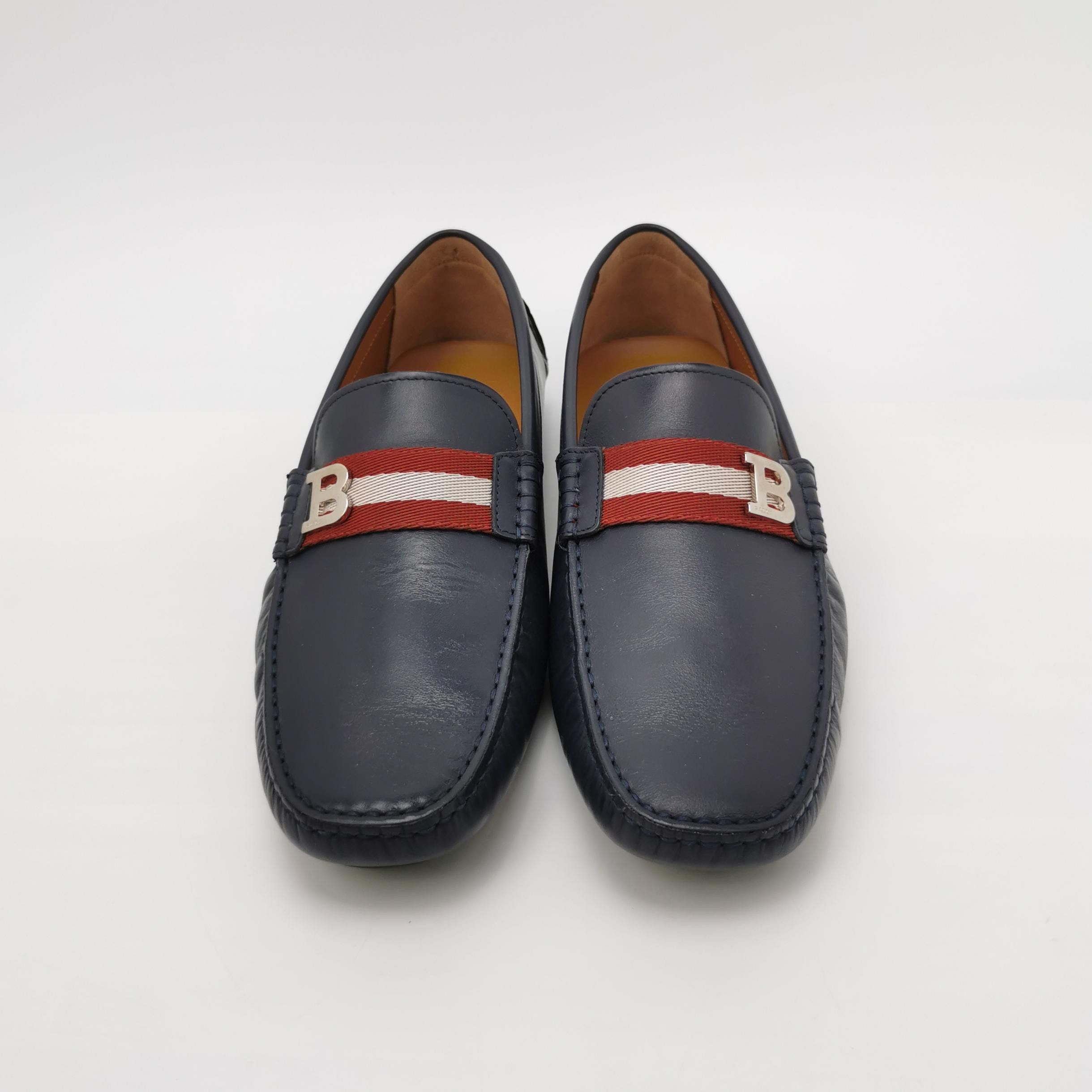 Bally Bally B-Logo Striped Leather Loafers 42 Size US 9 / EU 42 - 4 Thumbnail