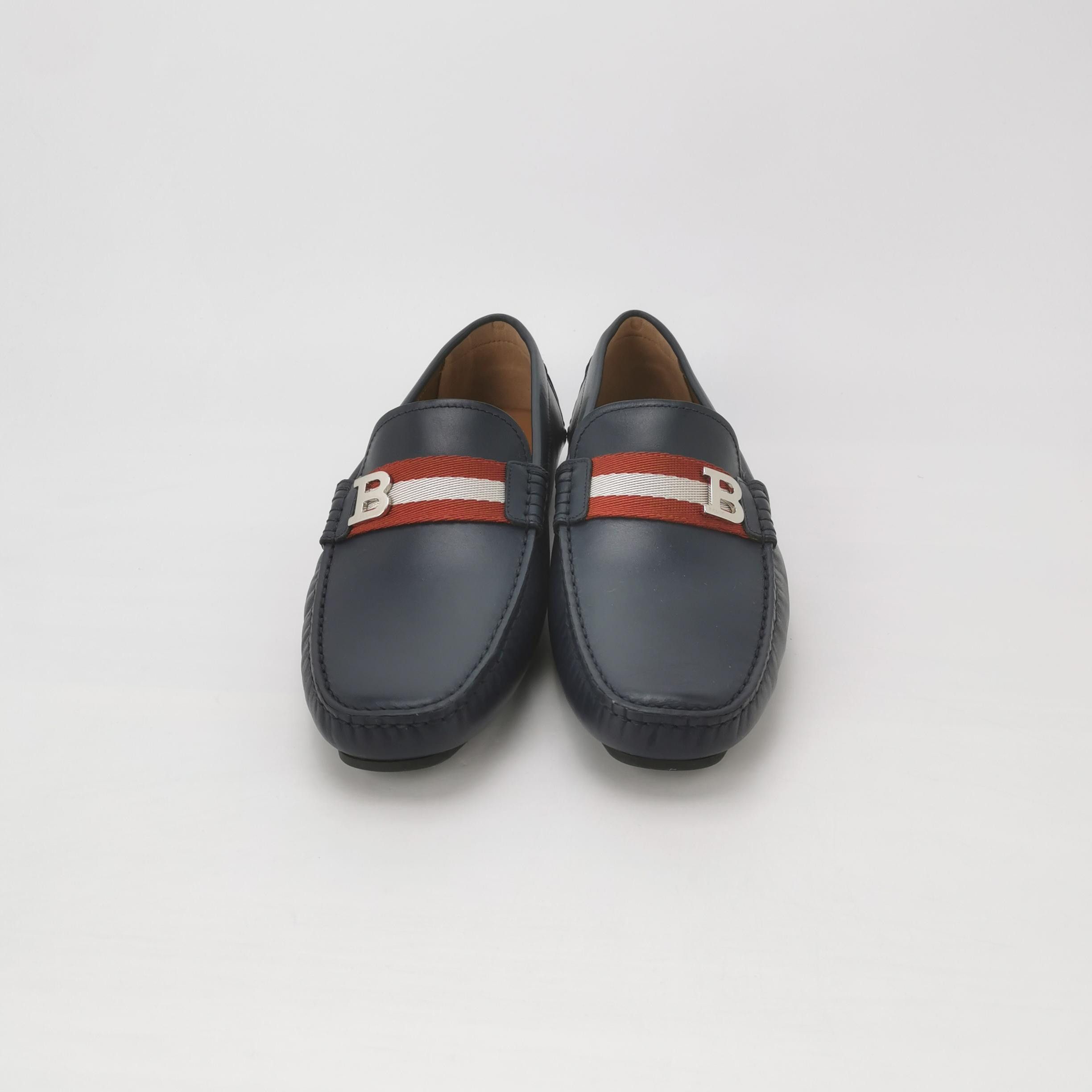 Bally Bally B-Logo Striped Leather Loafers 41.5 Size US 8 / EU 41 - 4 Thumbnail