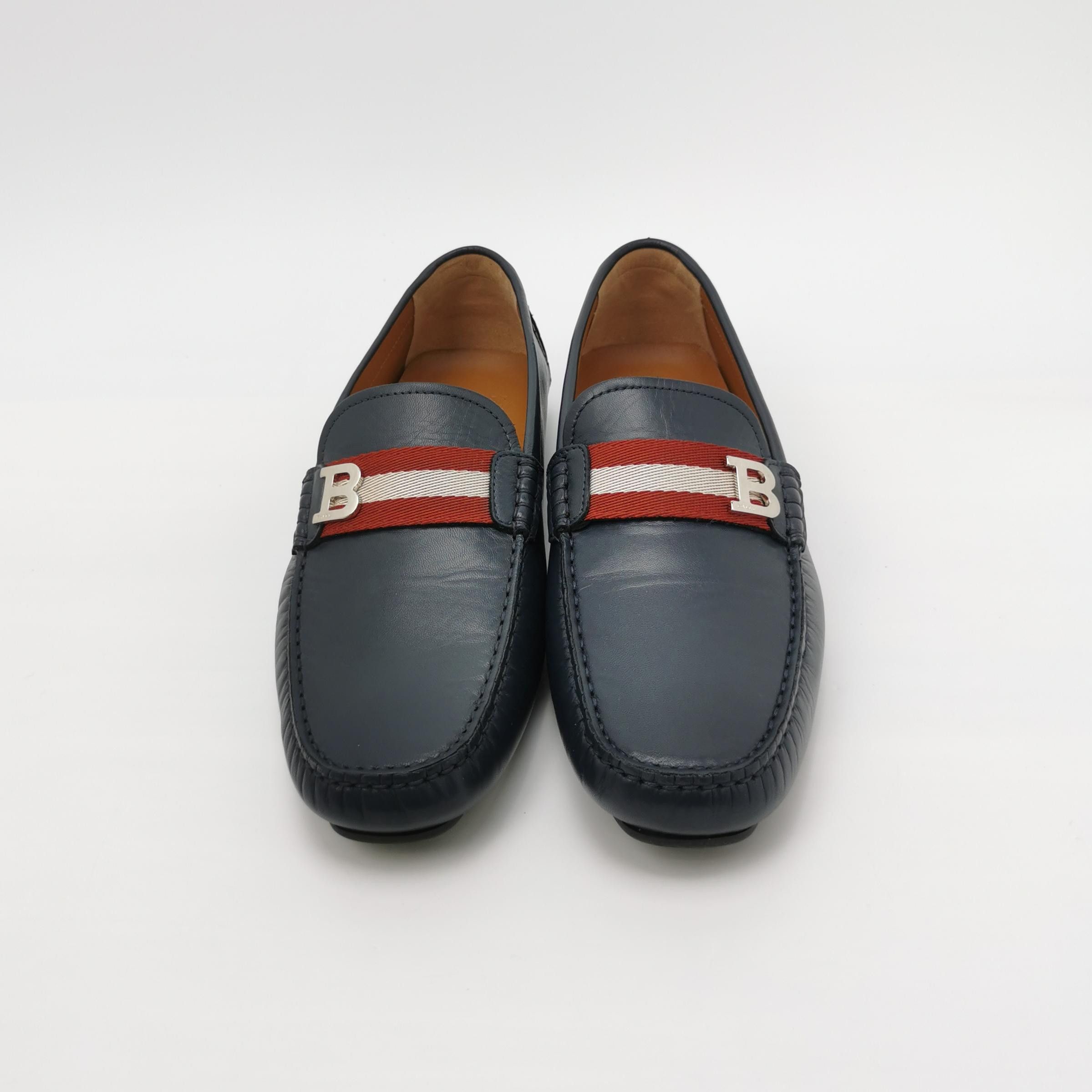 Bally Bally Striped Leather B-Logo Loafers EU 42 Size US 9 / EU 42 - 4 Thumbnail