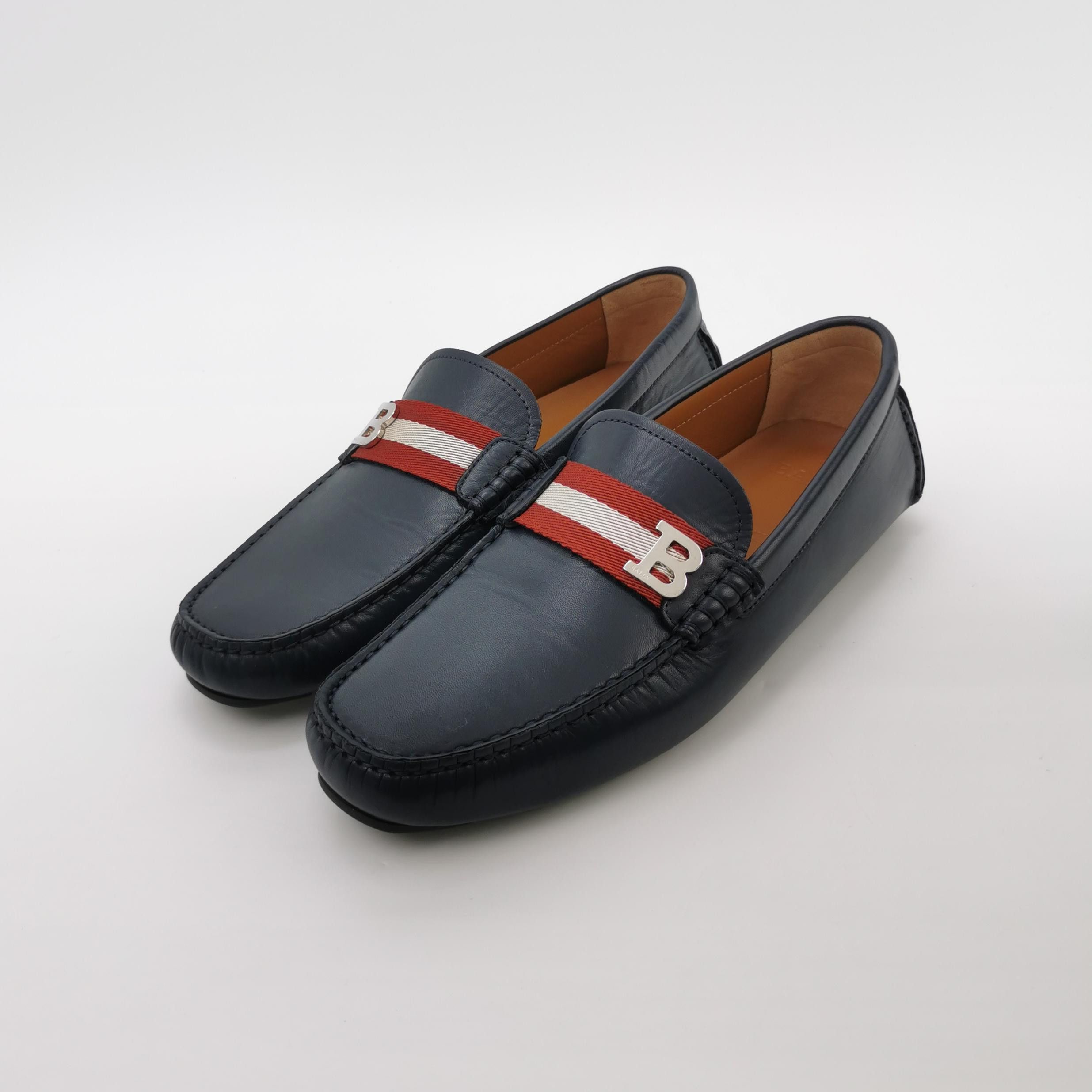 Bally Bally Striped Leather B-Logo Loafers EU 42 Size US 9 / EU 42 - 3 Thumbnail