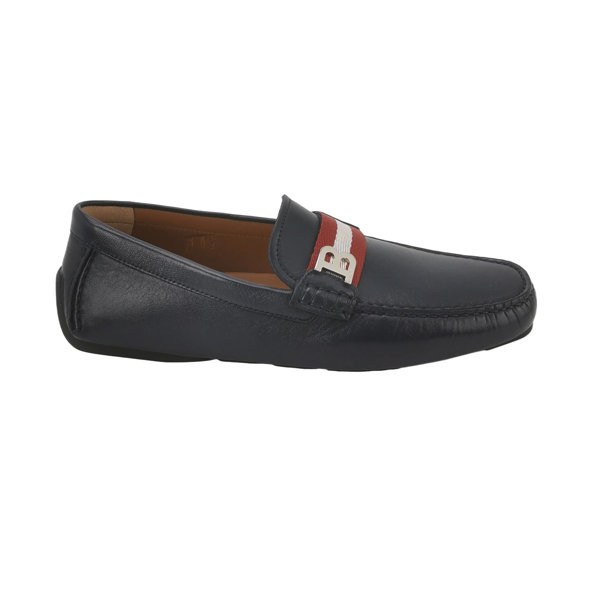 Bally Bally Striped B-Logo Leather Loafers EU 41.5 Size US 8 / EU 41 - 2 Thumbnail
