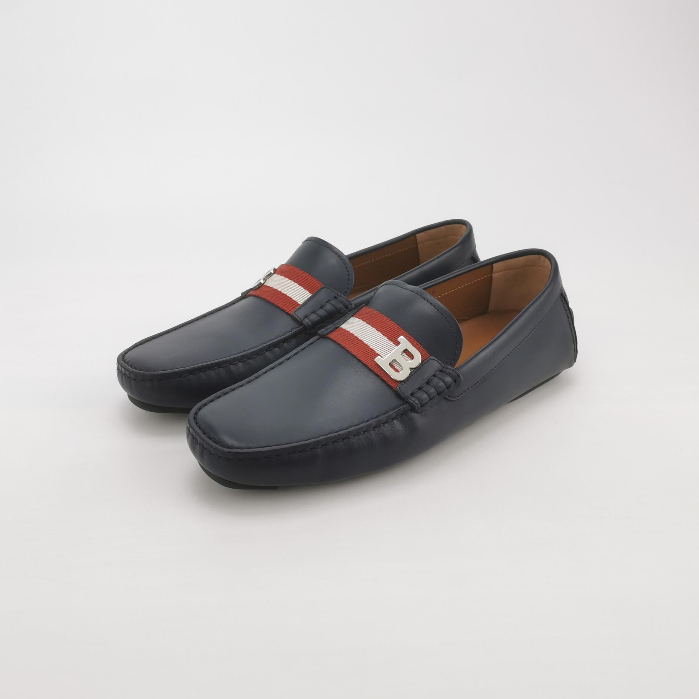 Bally Bally Stripe B Logo Leather Loafers Size 41 Size US 8 / EU 41 - 3 Thumbnail