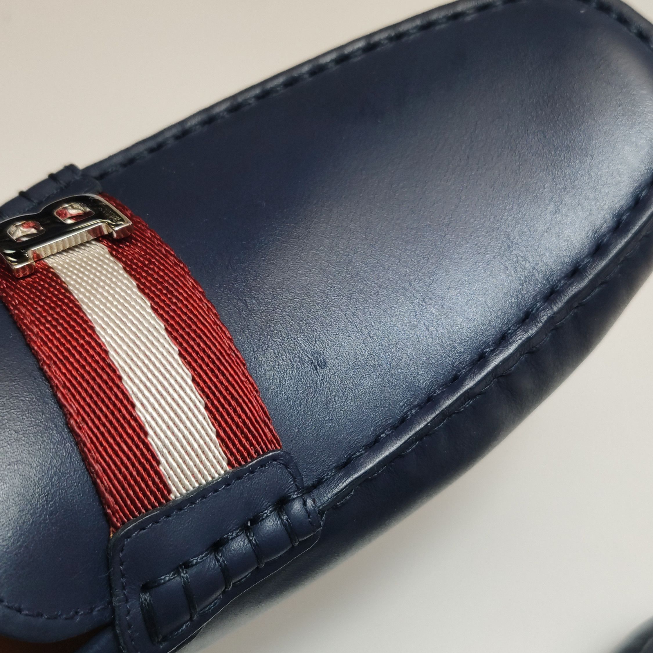 Bally Bally Stripe B Logo Leather Loafers Size 41 Size US 8 / EU 41 - 8 Thumbnail
