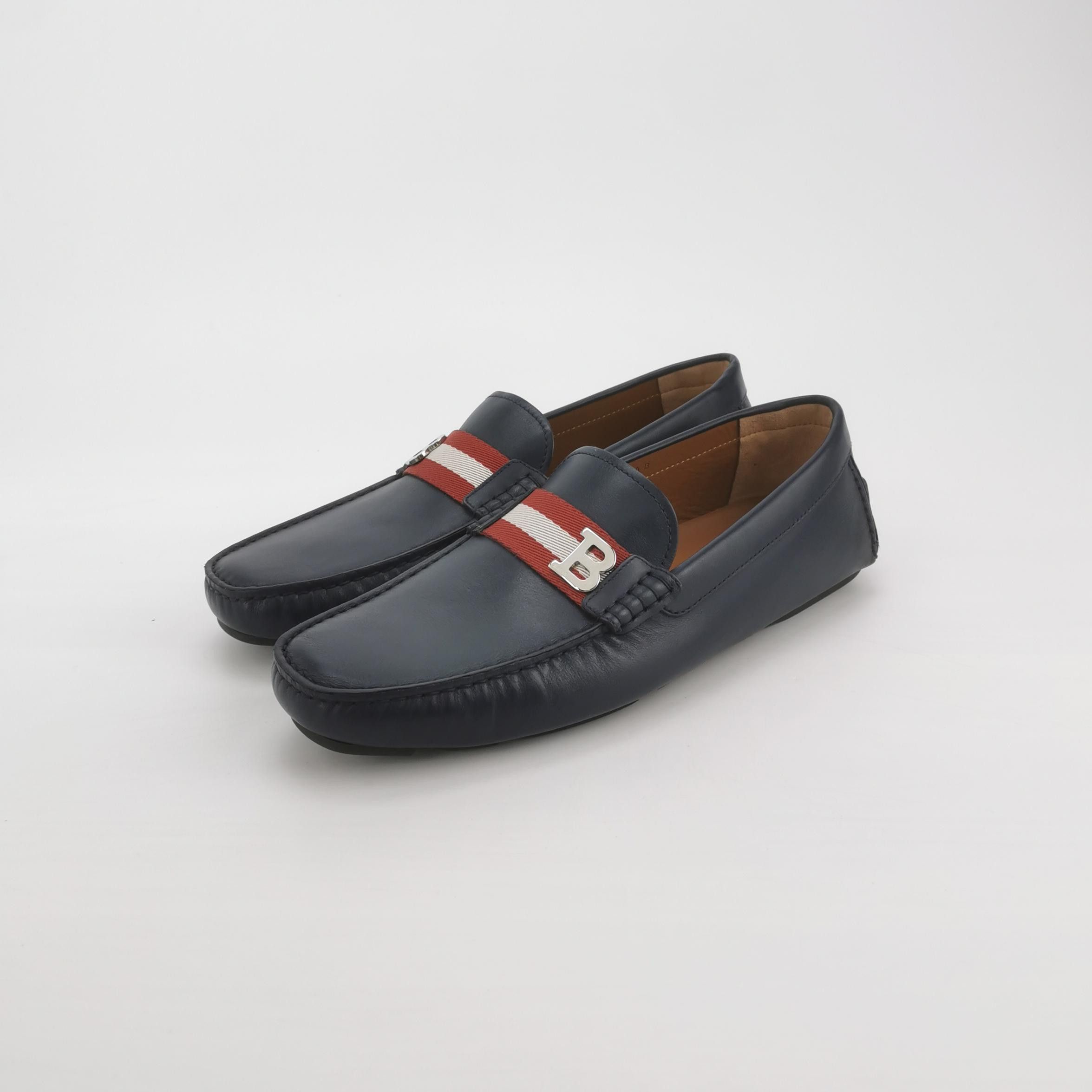 Bally Bally Stripe Logo Leather Loafers Size 42.5 Size US 9 / EU 42 - 3 Thumbnail