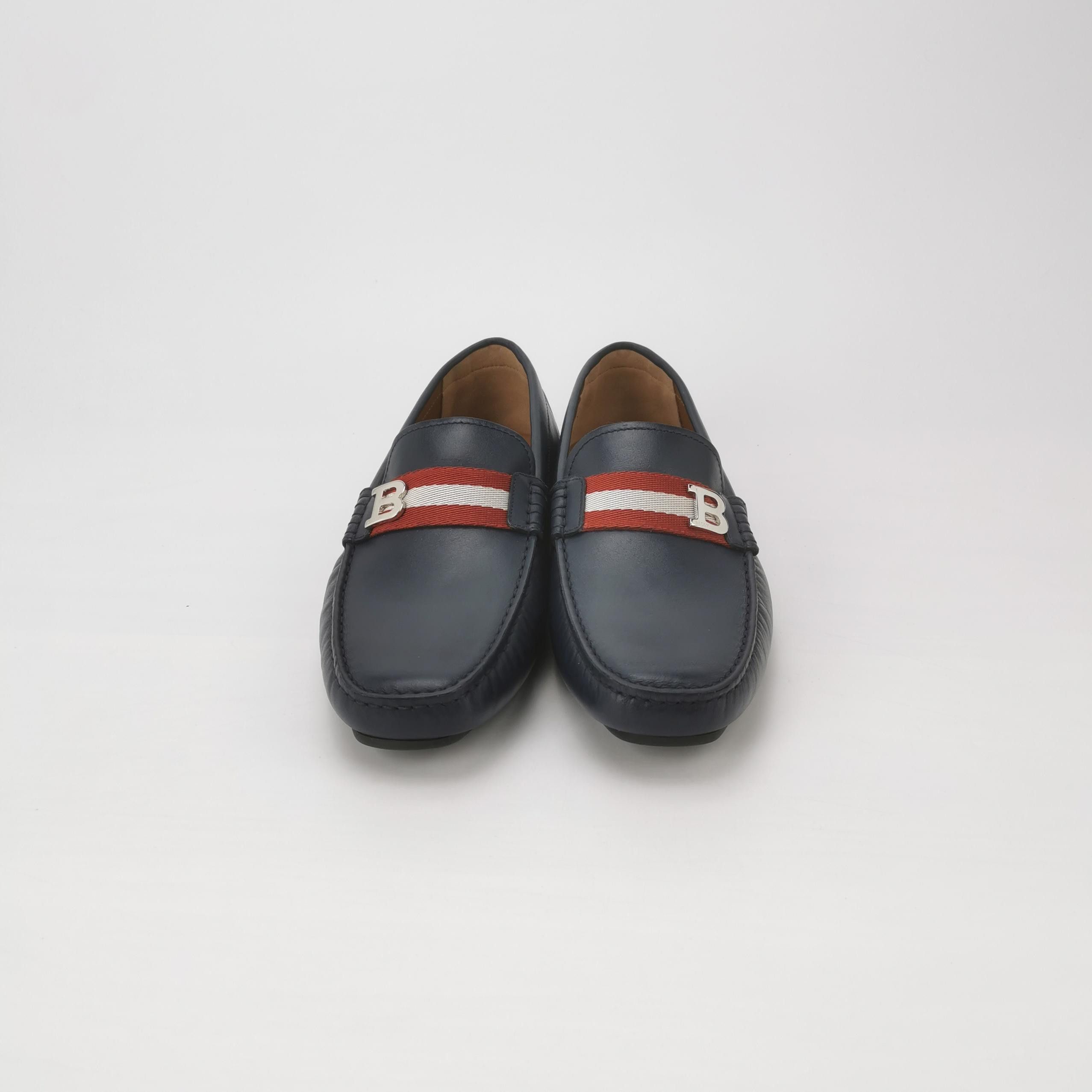 Bally Bally Stripe Logo Leather Loafers Size 42.5 Size US 9 / EU 42 - 4 Thumbnail