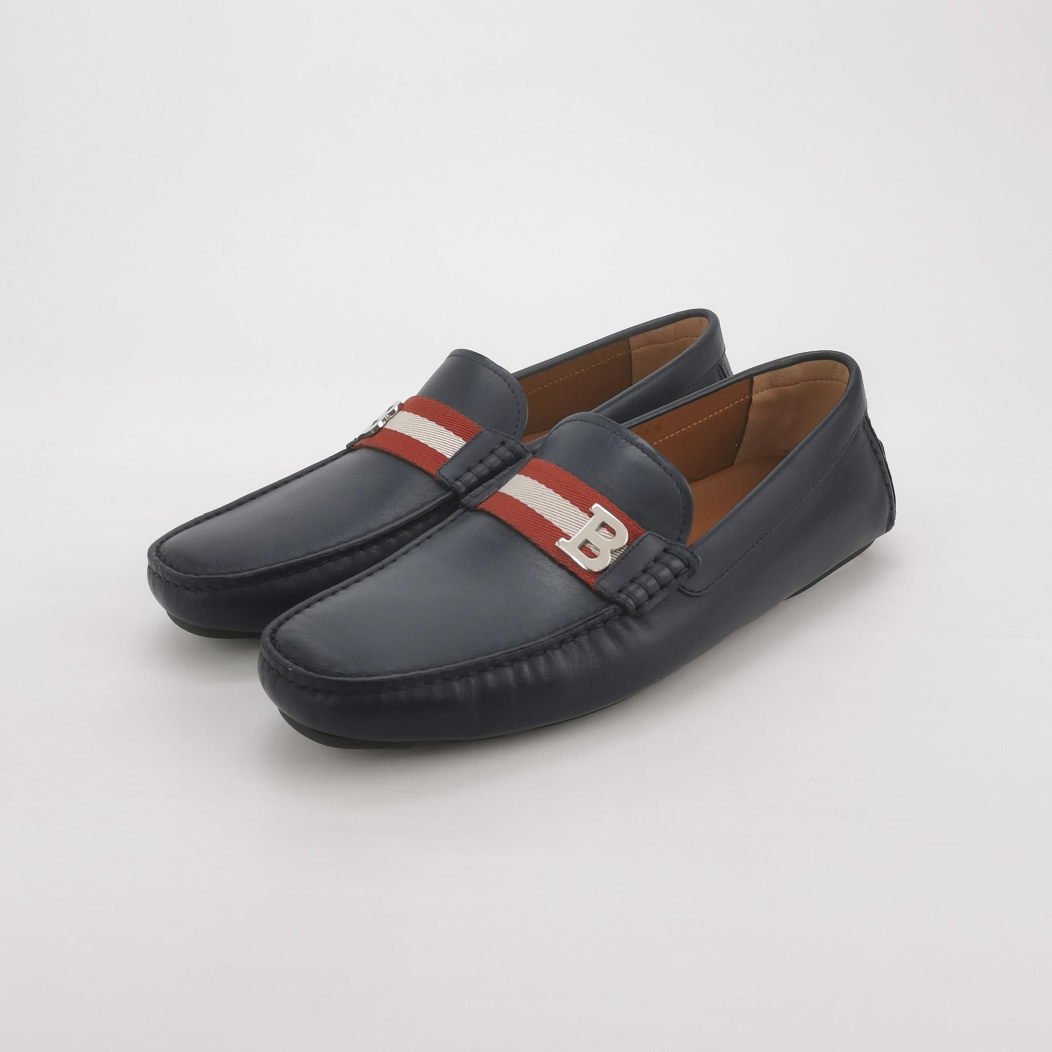 Bally Bally B-Logo Striped Leather Loafers 42 Size US 9 / EU 42 - 3 Thumbnail