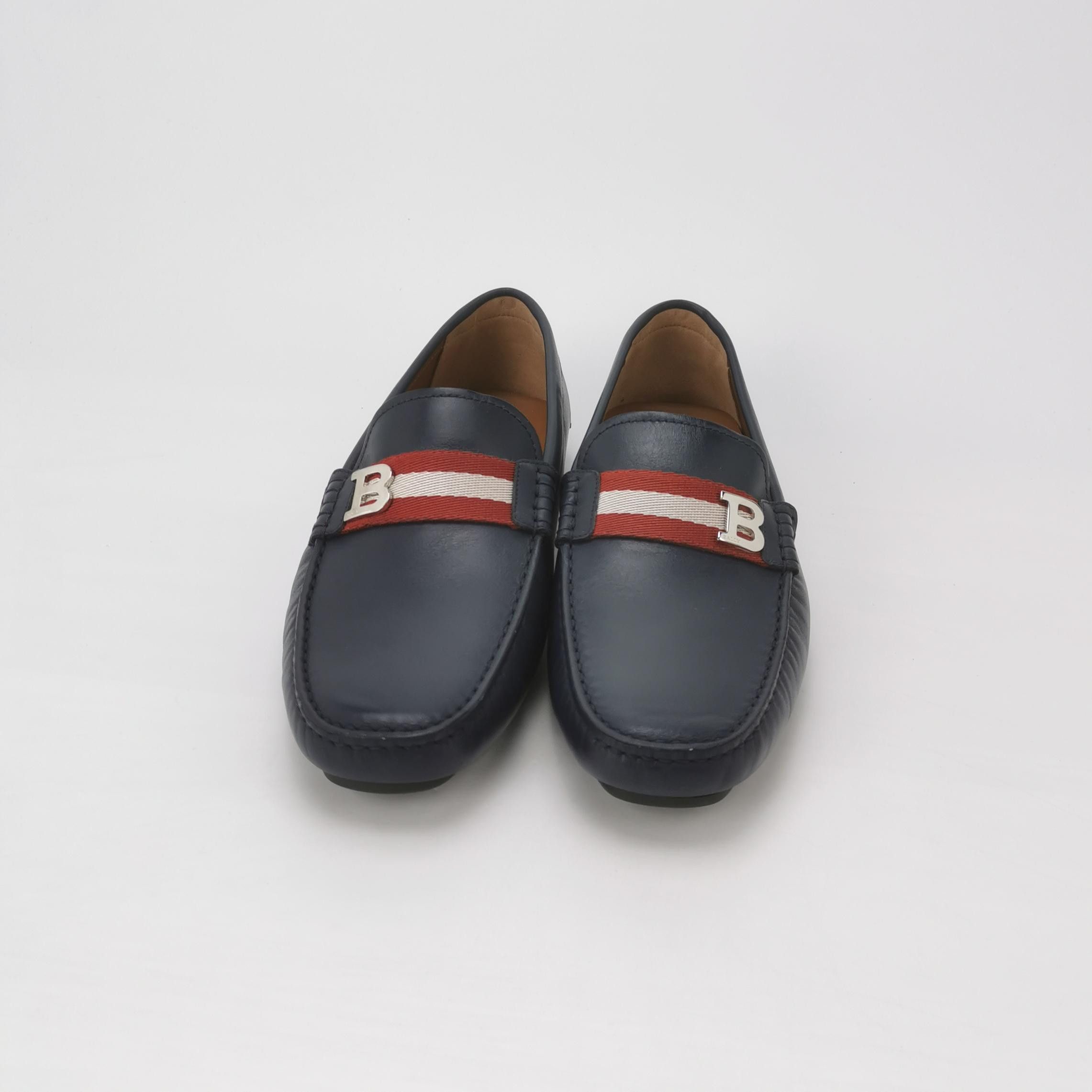 Bally Bally B-Logo Striped Leather Loafers 42 Size US 9 / EU 42 - 4 Thumbnail