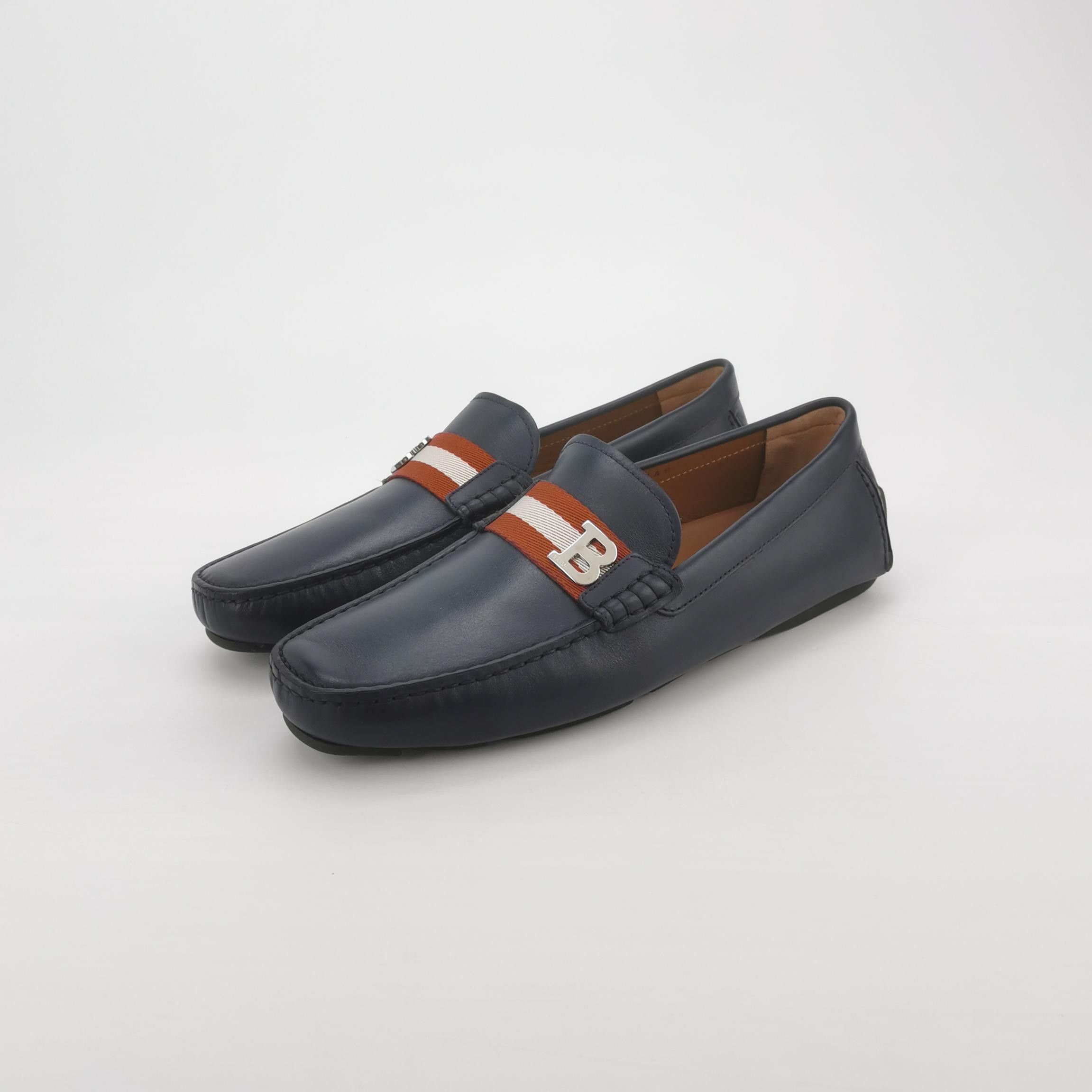 Bally Bally Stripe Logo Leather Loafers 41.5 Size US 8 / EU 41 - 3 Thumbnail