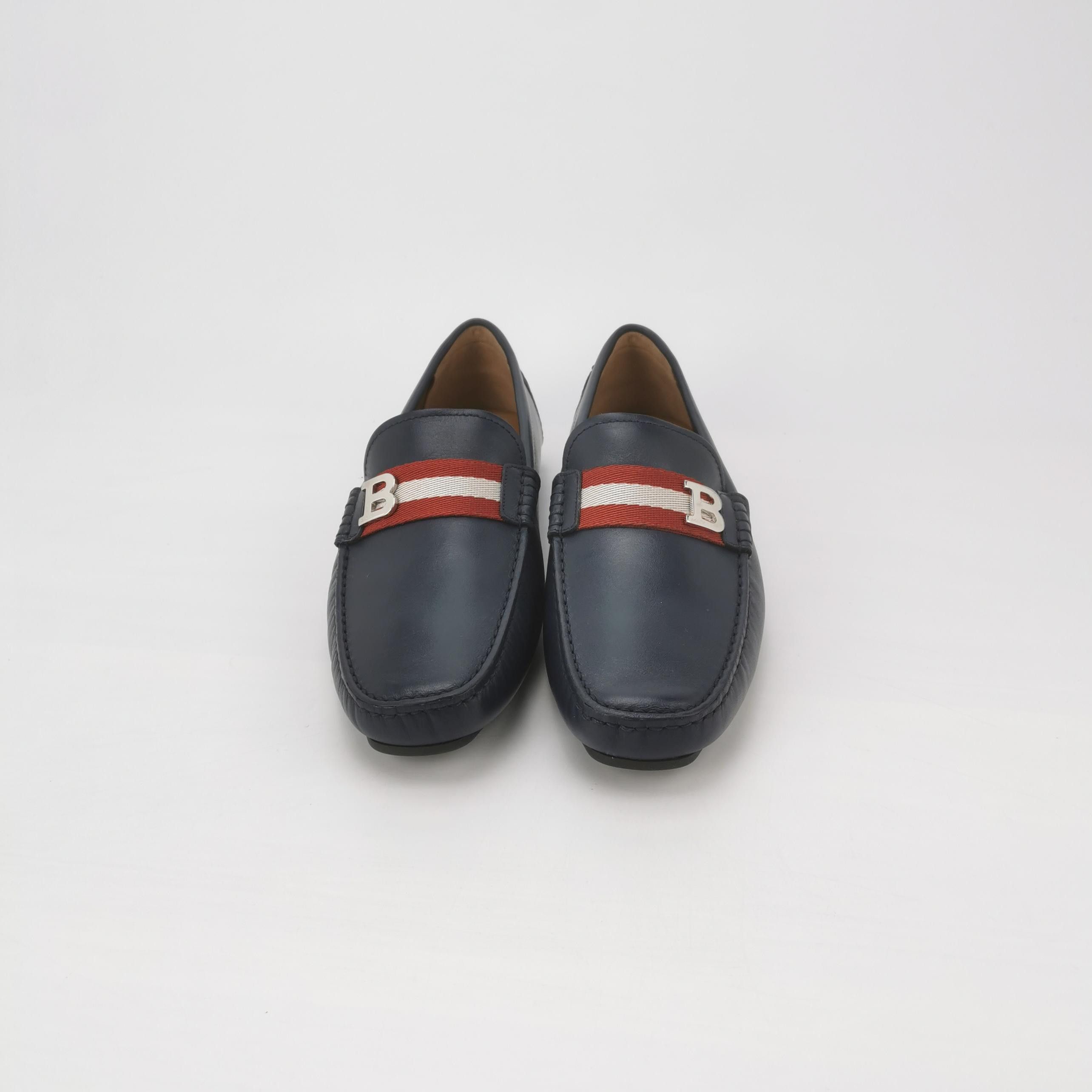 Bally Bally Stripe Logo Leather Loafers 41.5 Size US 8 / EU 41 - 4 Thumbnail