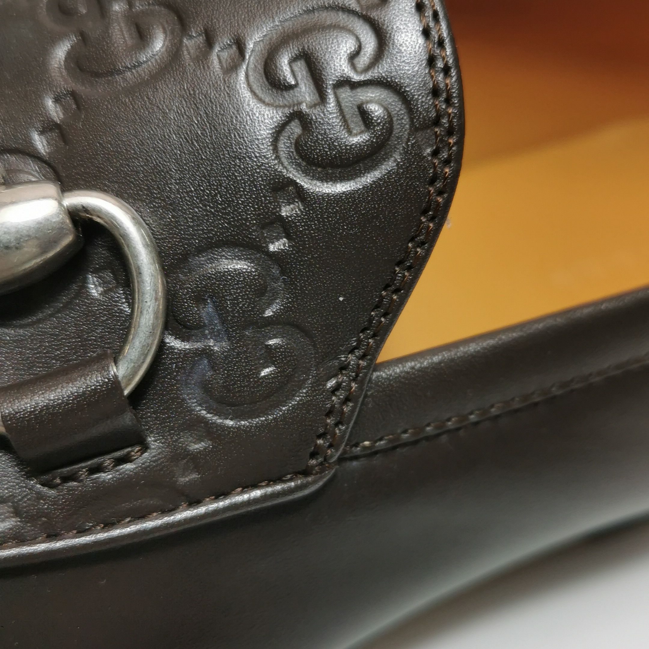 Gucci Gucci Horsebit Embossed Leather Loafers Size 40 Size US 7 / EU 40 - 8 Thumbnail