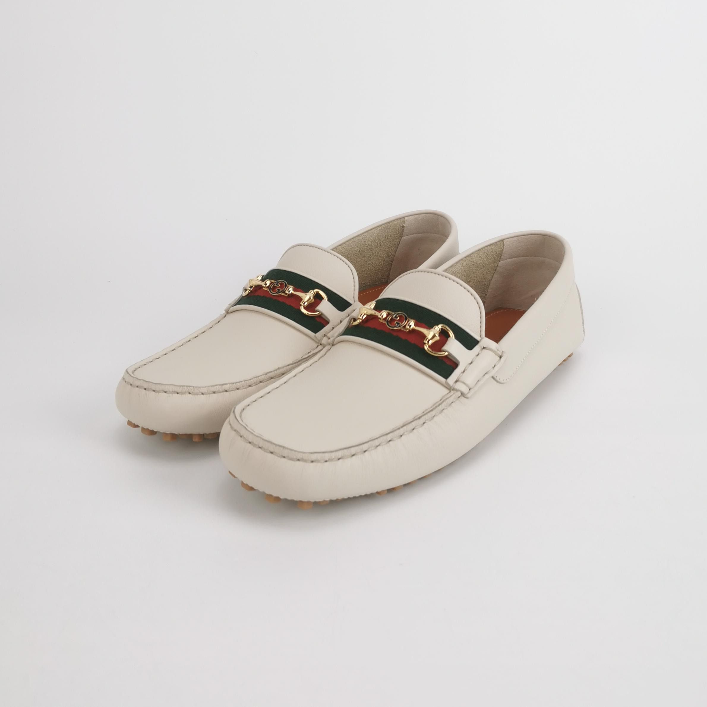 Gucci Gucci Web Stripe Horsebit Drivers Size 42.5 Size US 9 / EU 42 - 3 Thumbnail