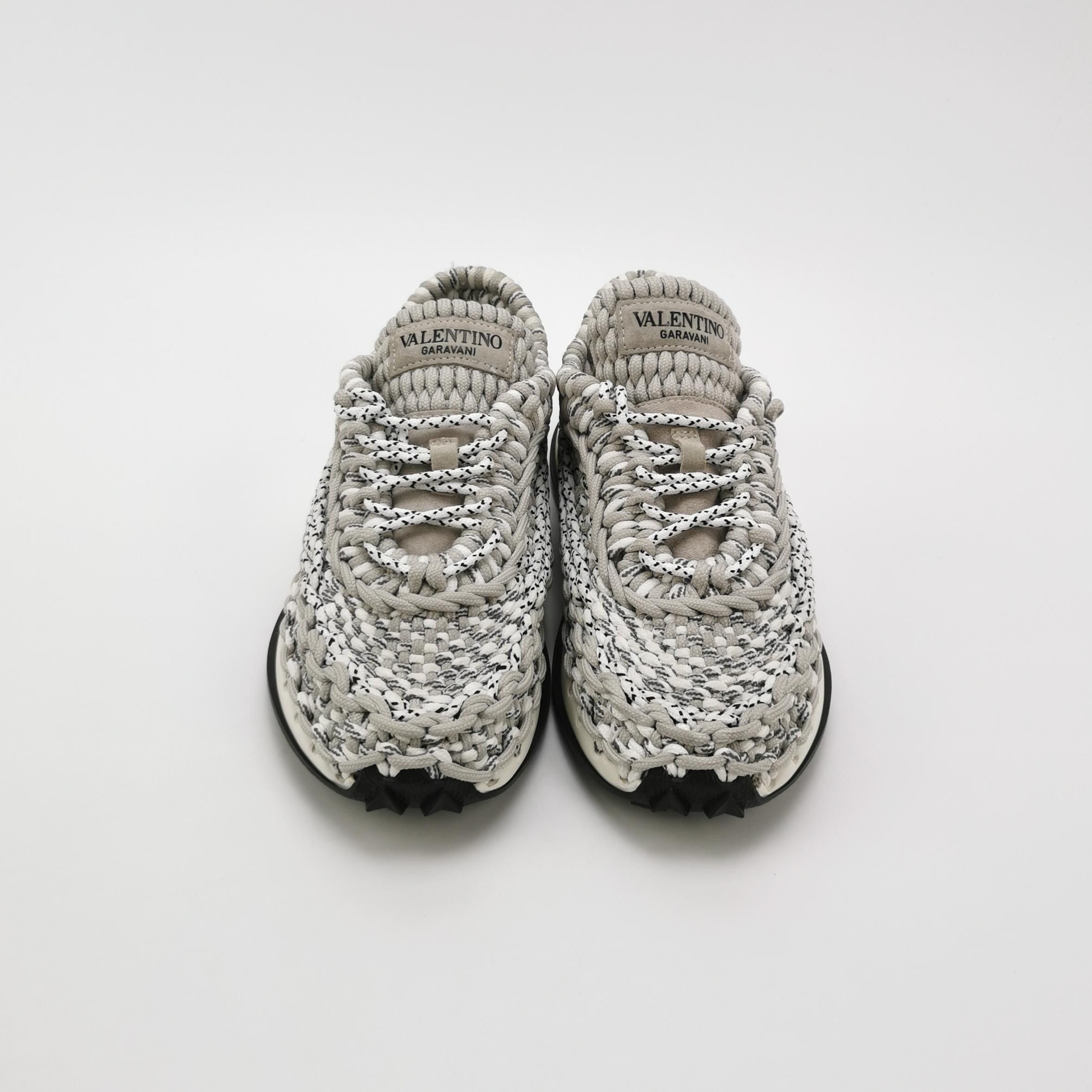 Valentino Valentino Woven Letter Logo Sneakers IT 38.5 Size US 8.5 / IT 38.5 - 4 Thumbnail